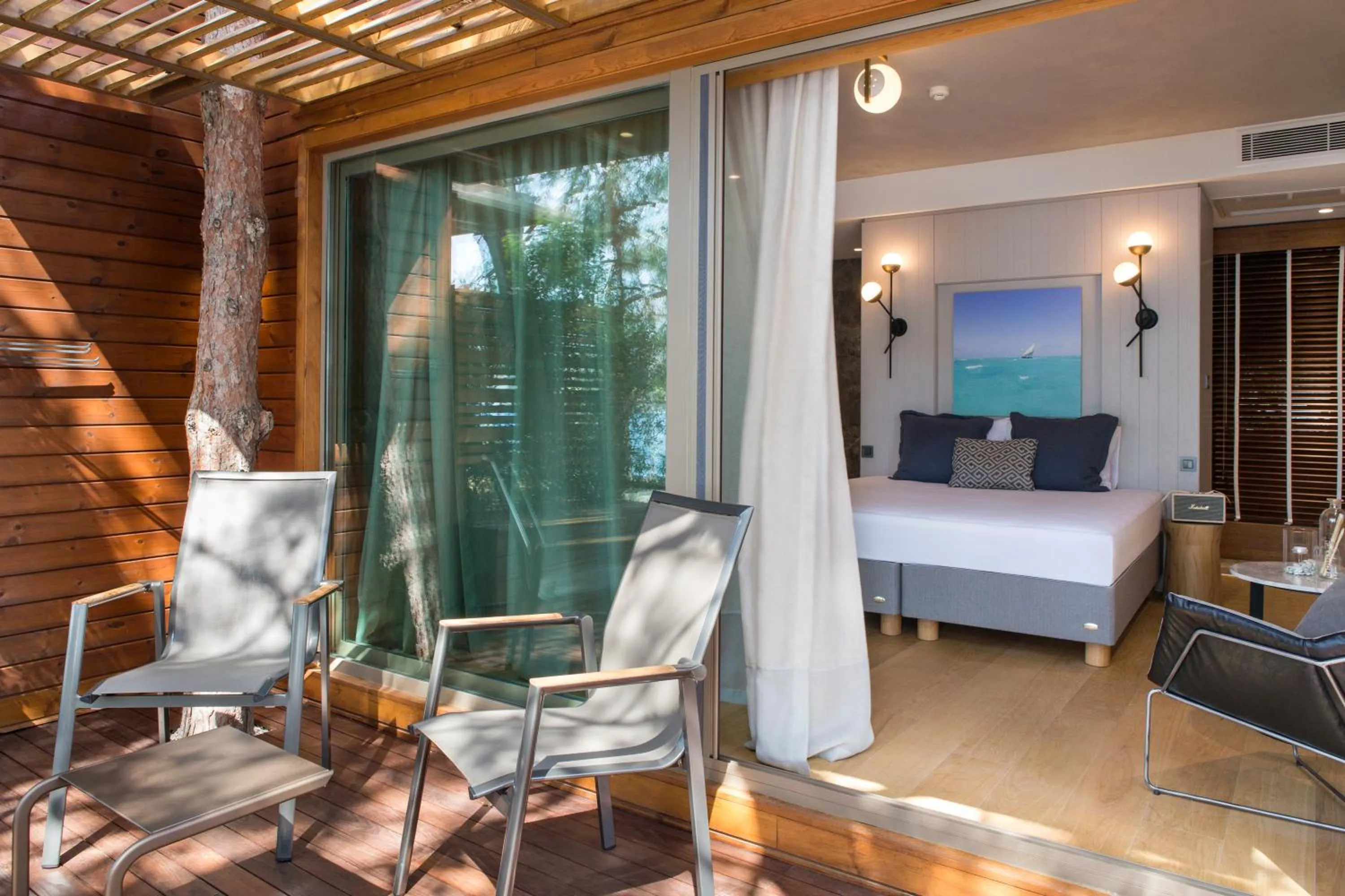 Patio, Bed in Miamai Boutique Hotel - Adult Only