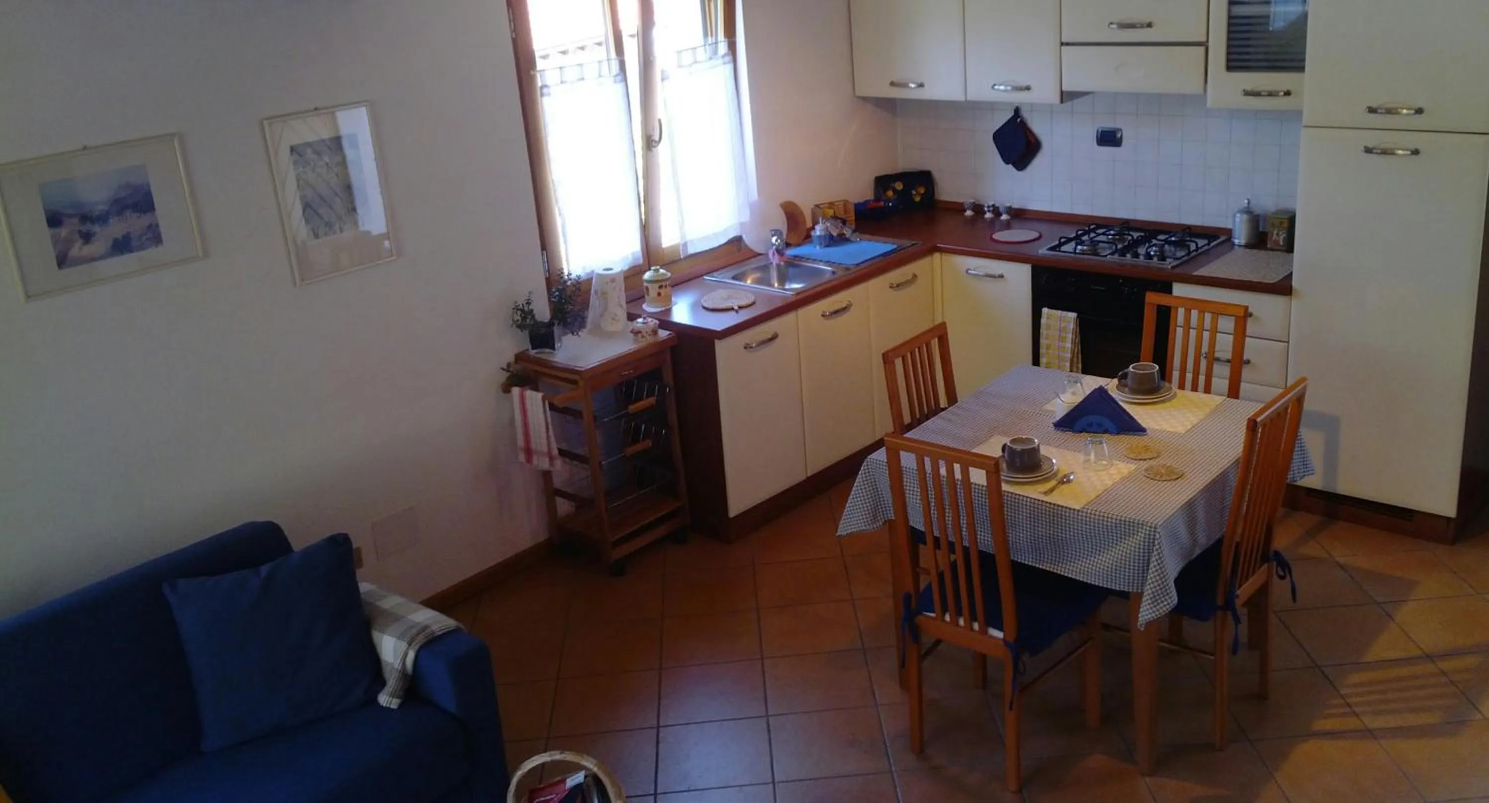Kitchen or kitchenette in B&B I Pioppi