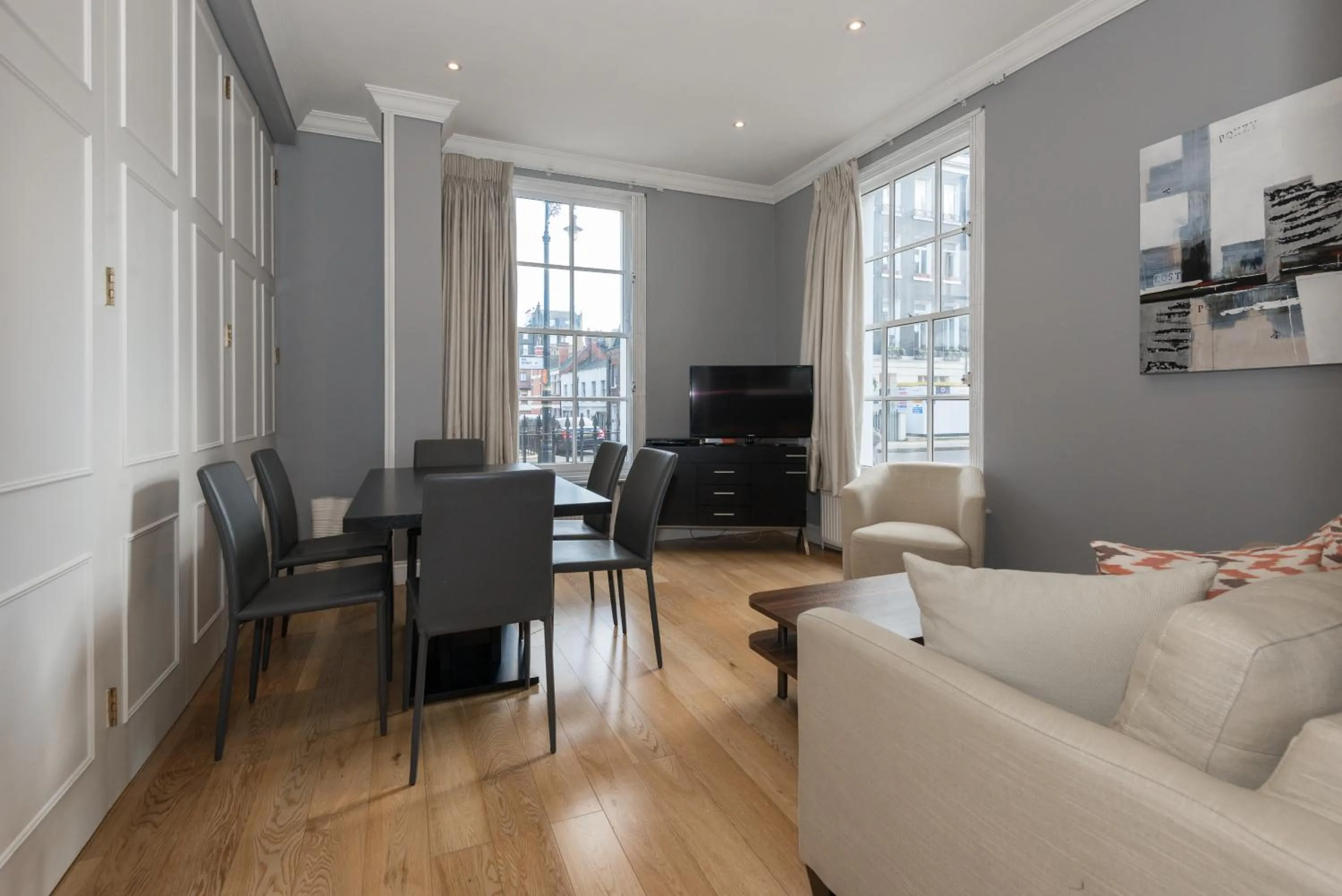 Living room, Seating Area in Mayfair private Apartments