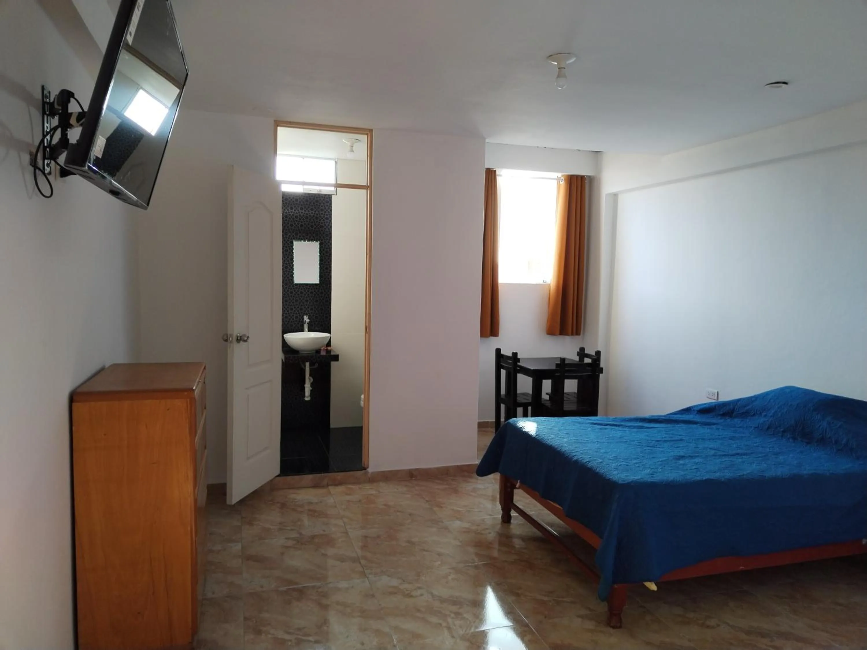 Photo of the whole room, Bed in Matryoshka