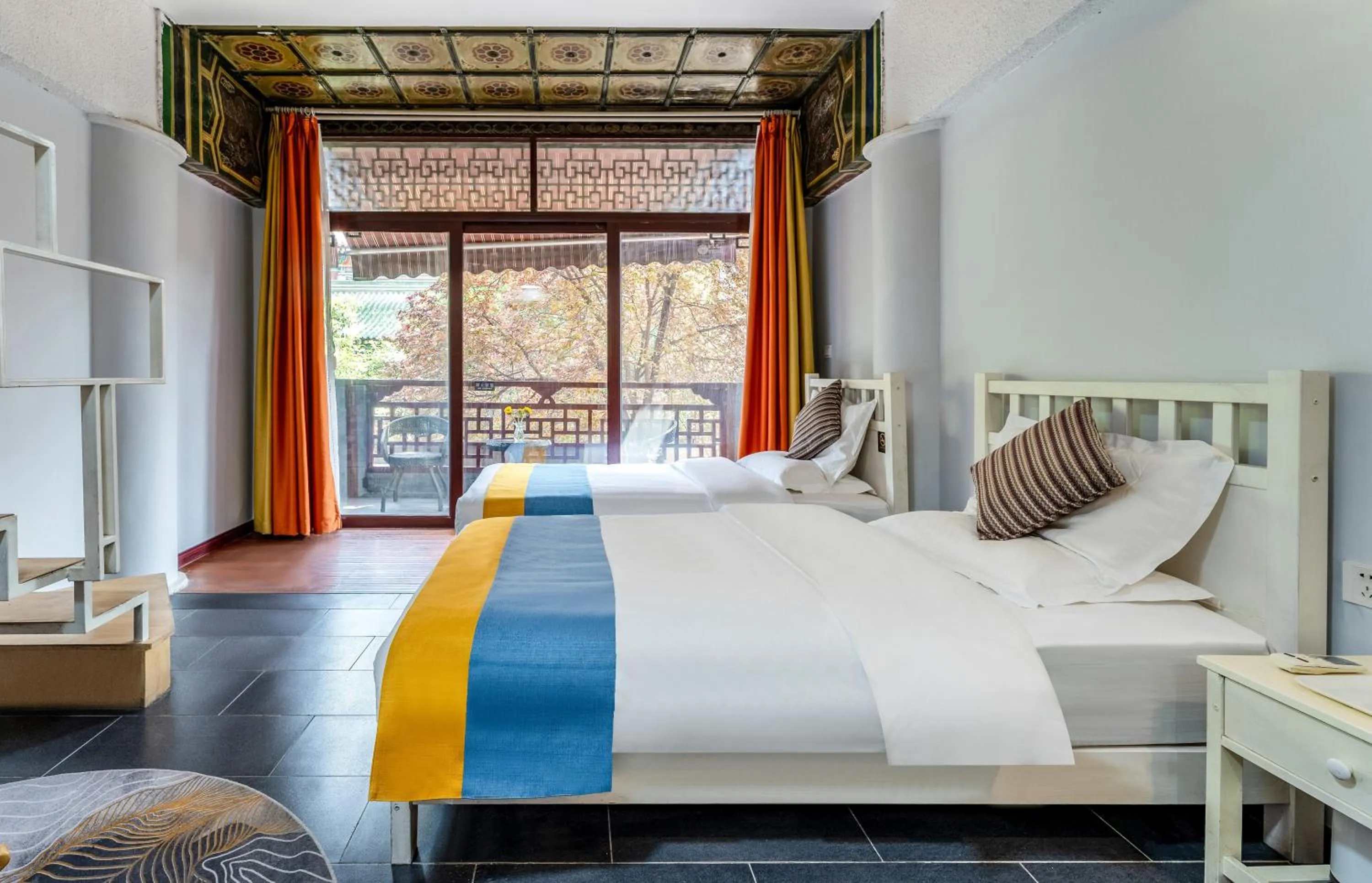 Bed in Xi'an See Tang Guesthouse