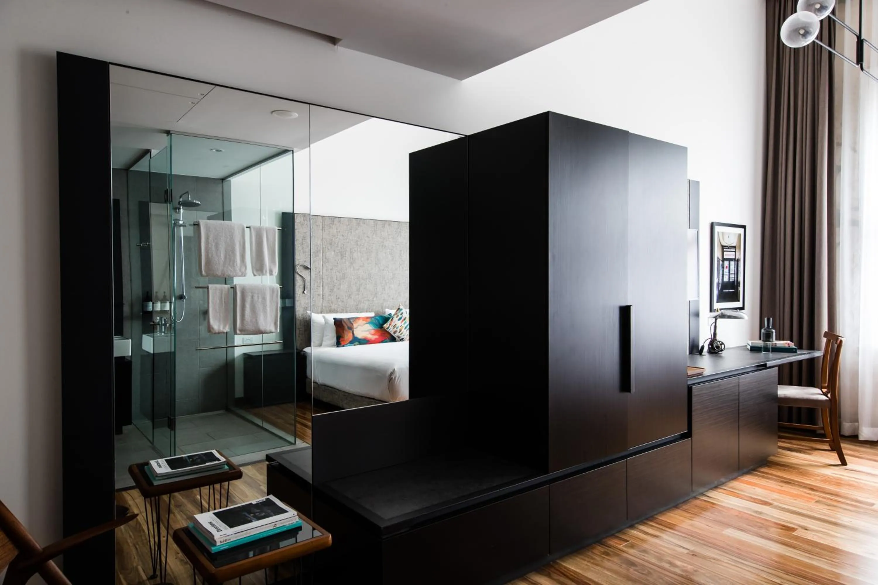 Shower, Bed in The Old Clare by Ode Hotels