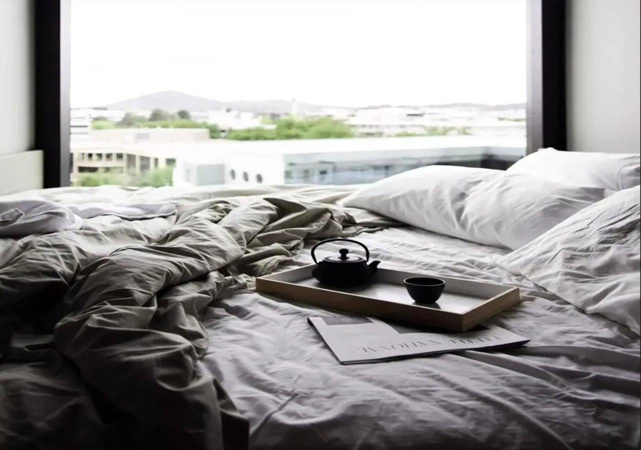 View (from property/room), Bed in Little National Hotel Canberra