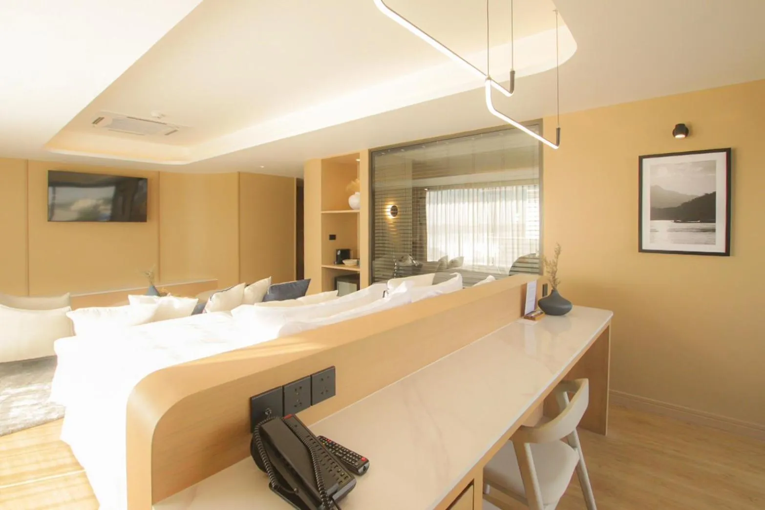 TV and multimedia, Bed in LePont Riverfront Resort Nongkhai