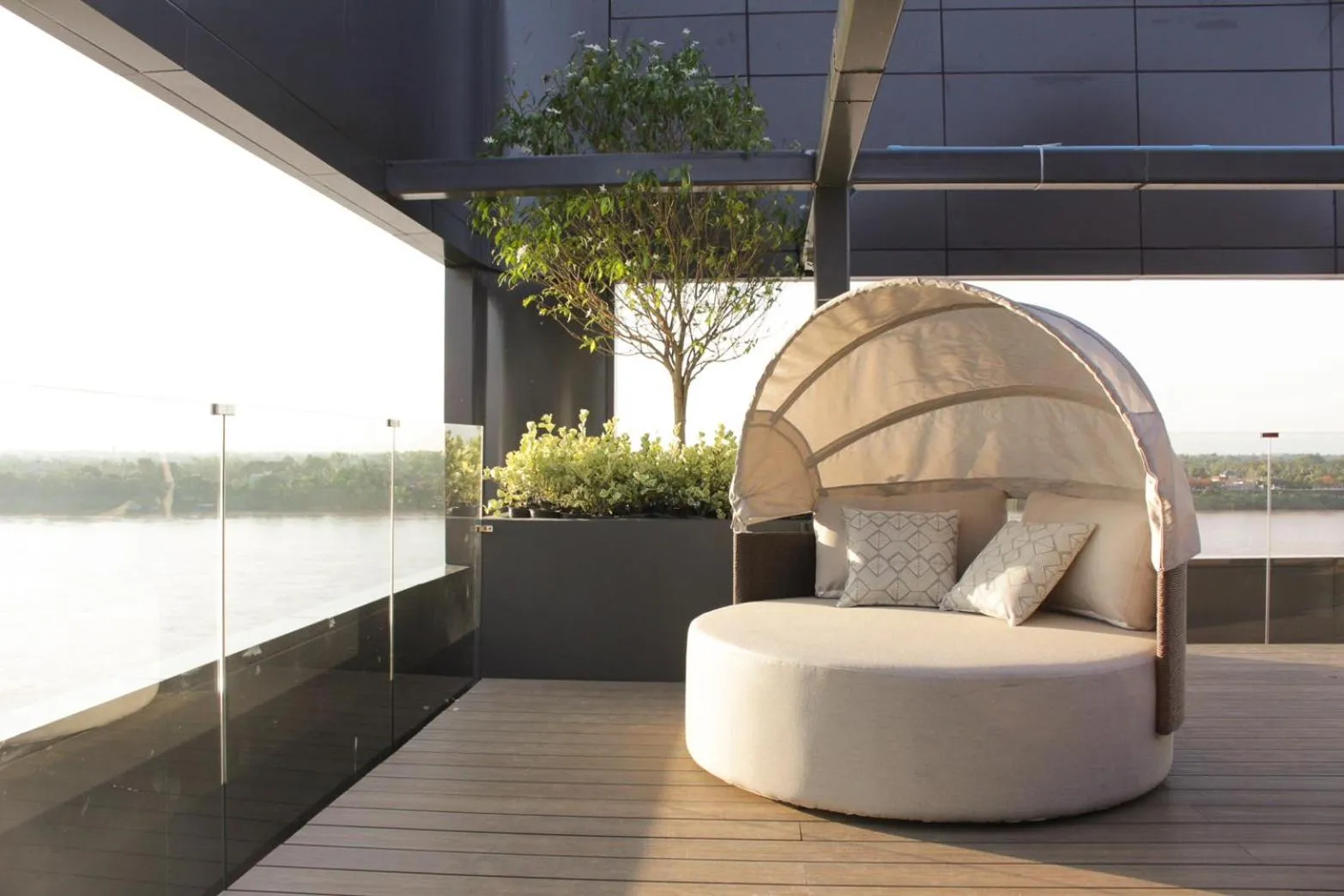 Balcony/Terrace in LePont Riverfront Resort Nongkhai