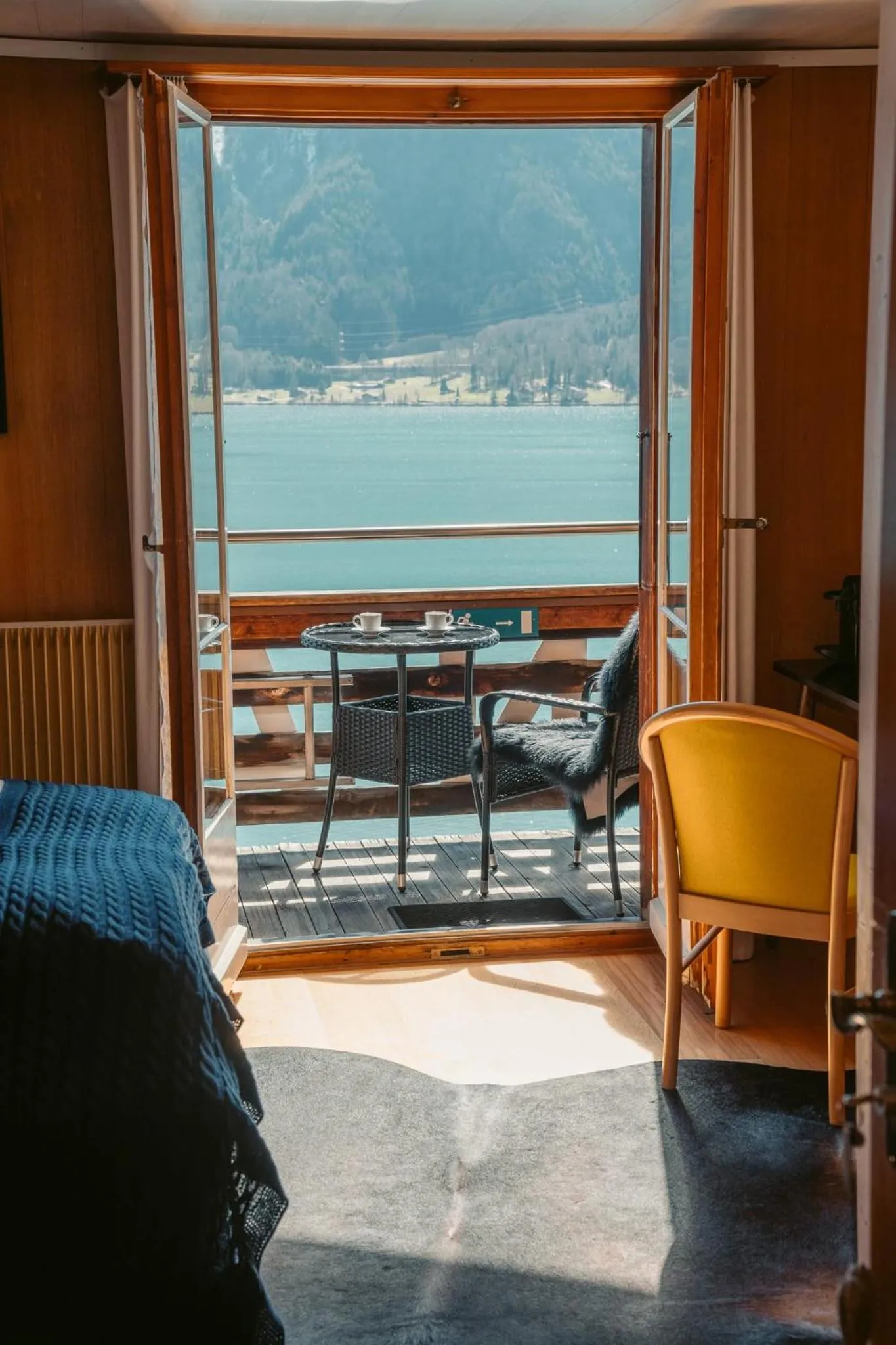 Balcony/Terrace in Alpina Boutique Hotel Interlaken - Ringgenberg - Adults only !