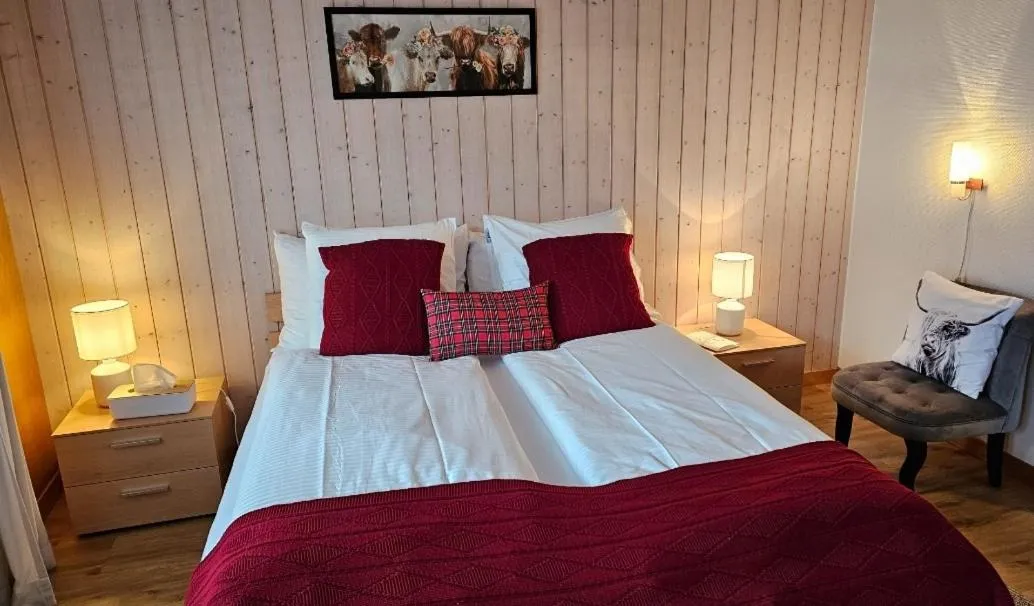 Bedroom, Bed in Alpina Boutique Hotel Interlaken - Ringgenberg - Adults only !