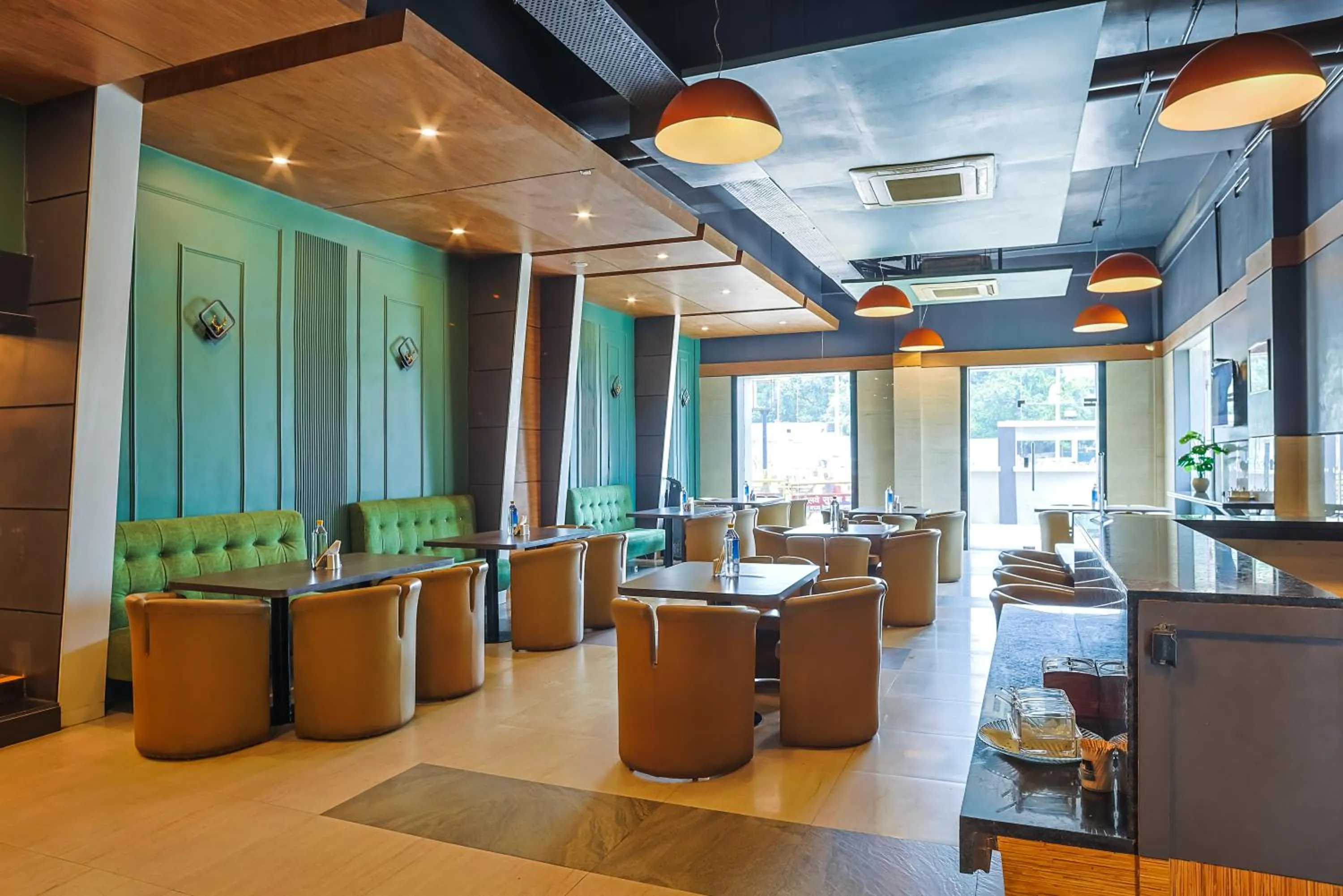 Dining area in Max Hotels Prayagraj