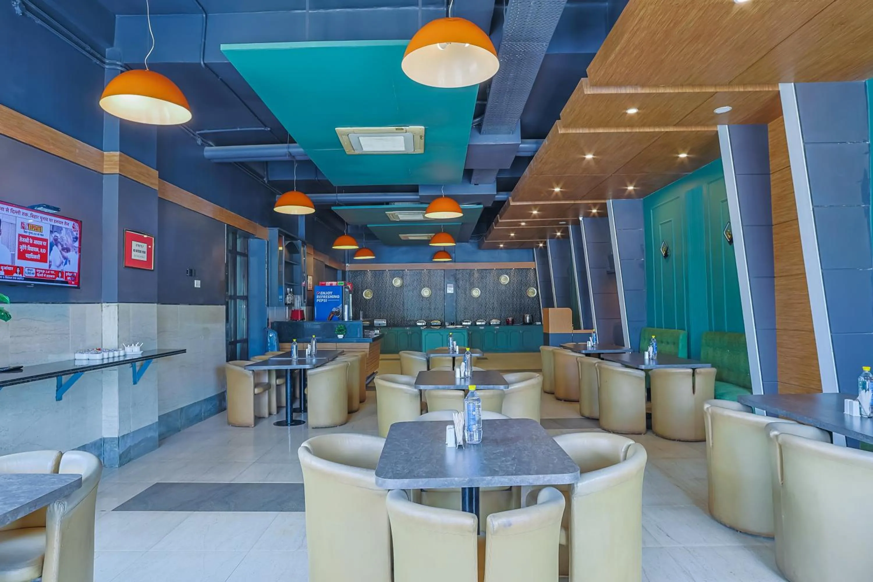 Dining area in Max Hotels Prayagraj