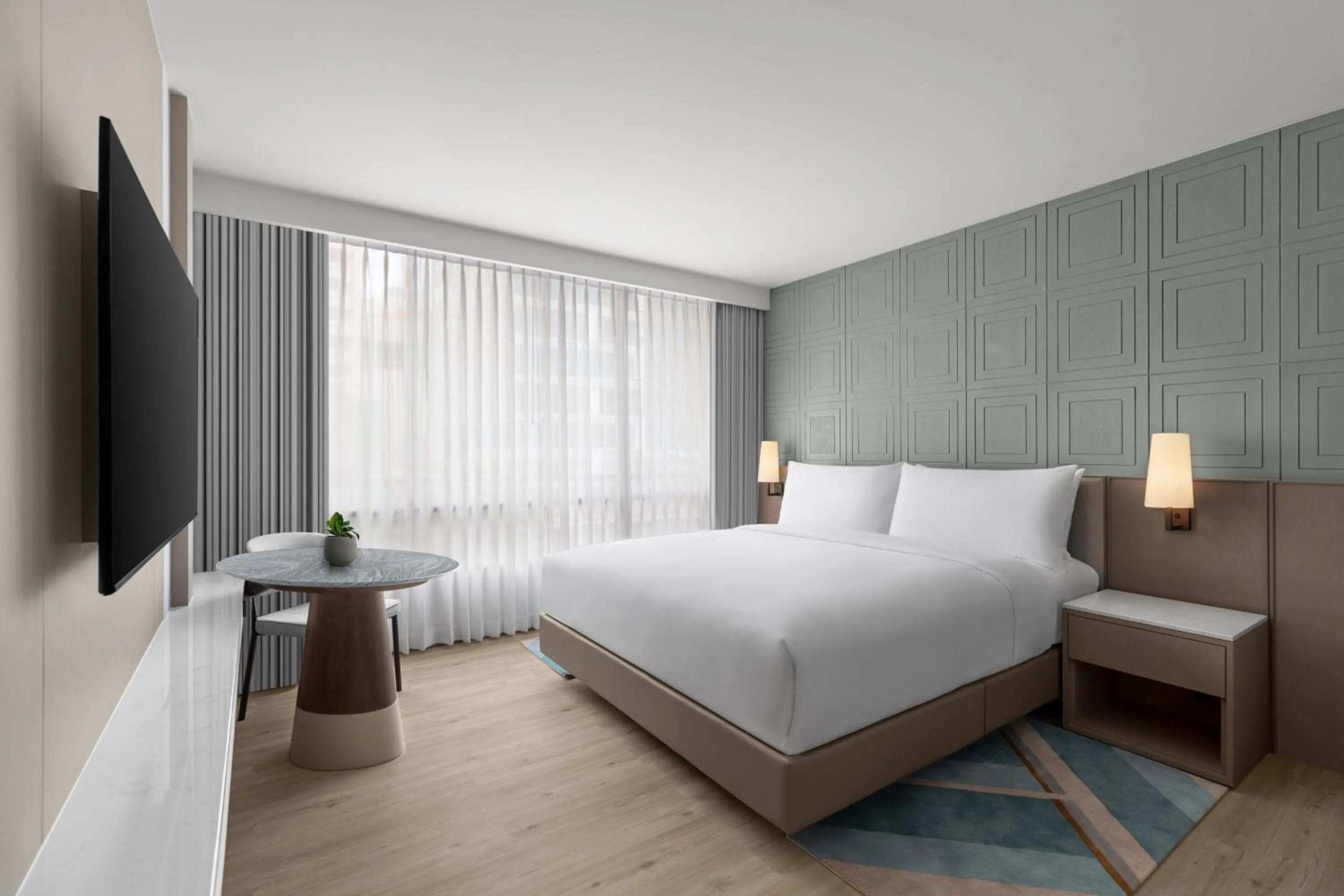 Bedroom, Bed in Courtyard by Marriott Bangkok Sukhumvit 20