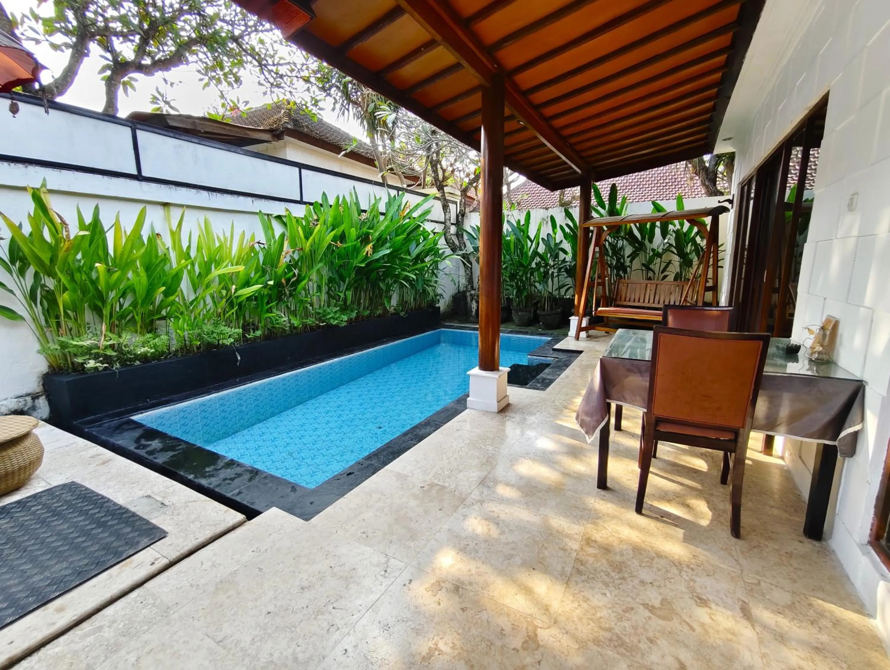 Balcony/Terrace in Private Pool Villas Kuta Bali