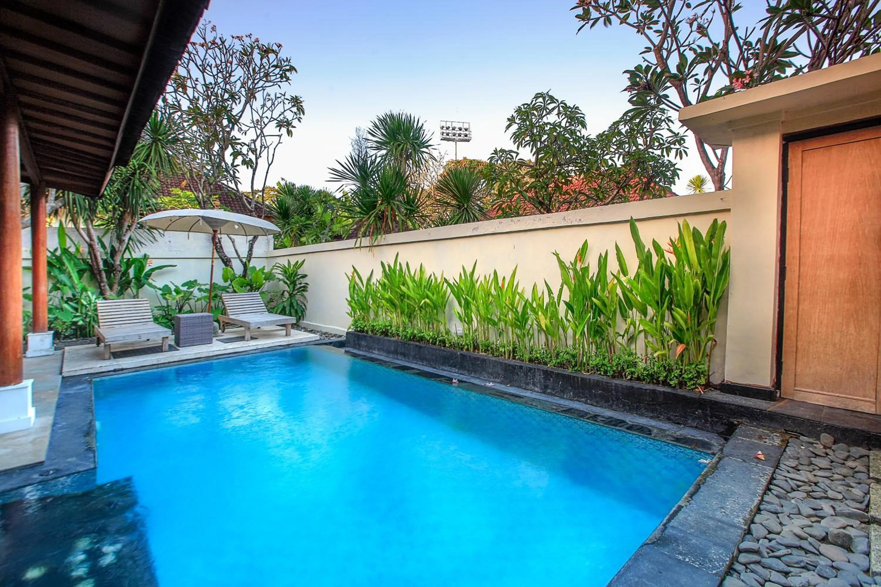 Garden in Private Pool Villas Kuta Bali