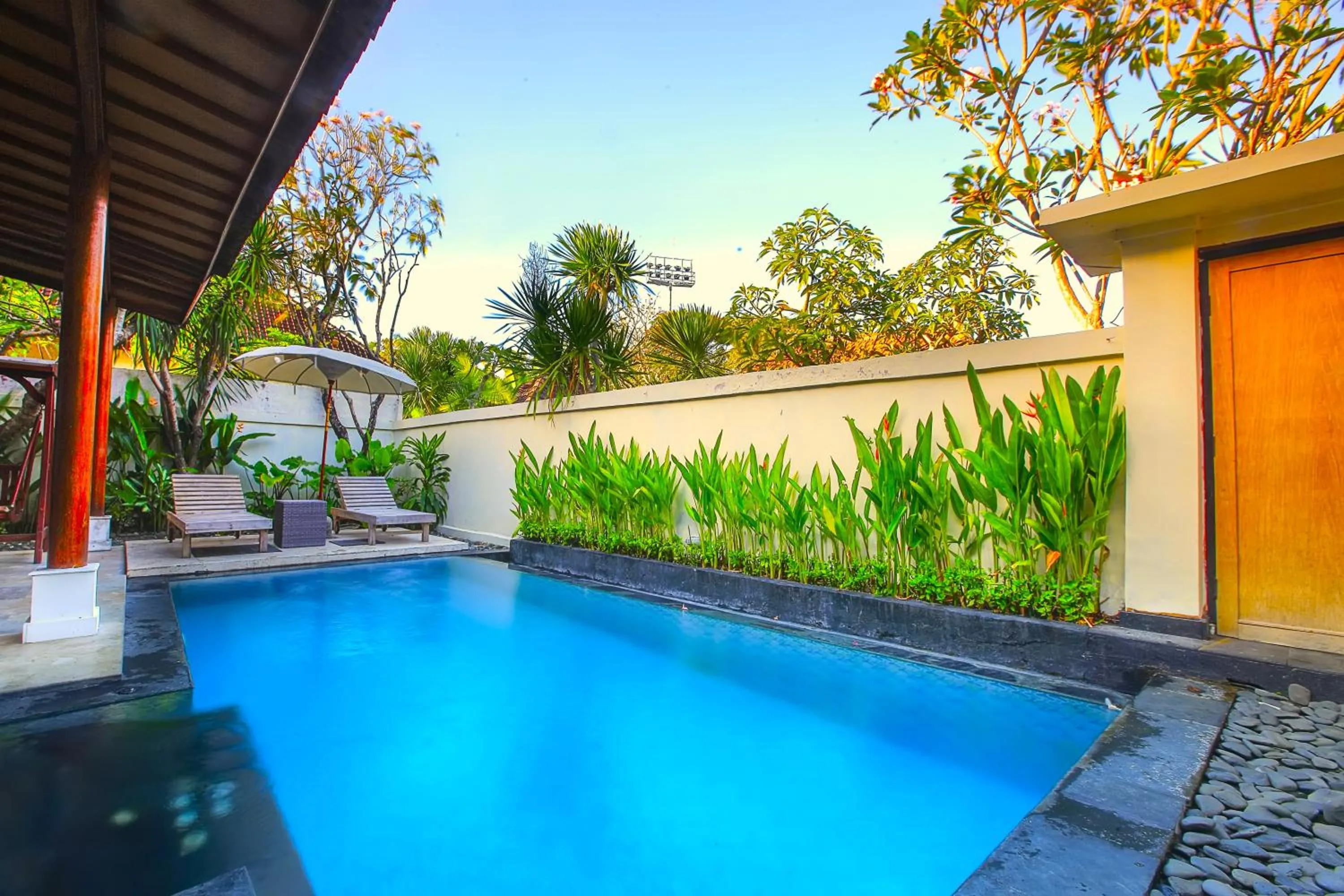 Pool view in Private Pool Villas Kuta Bali