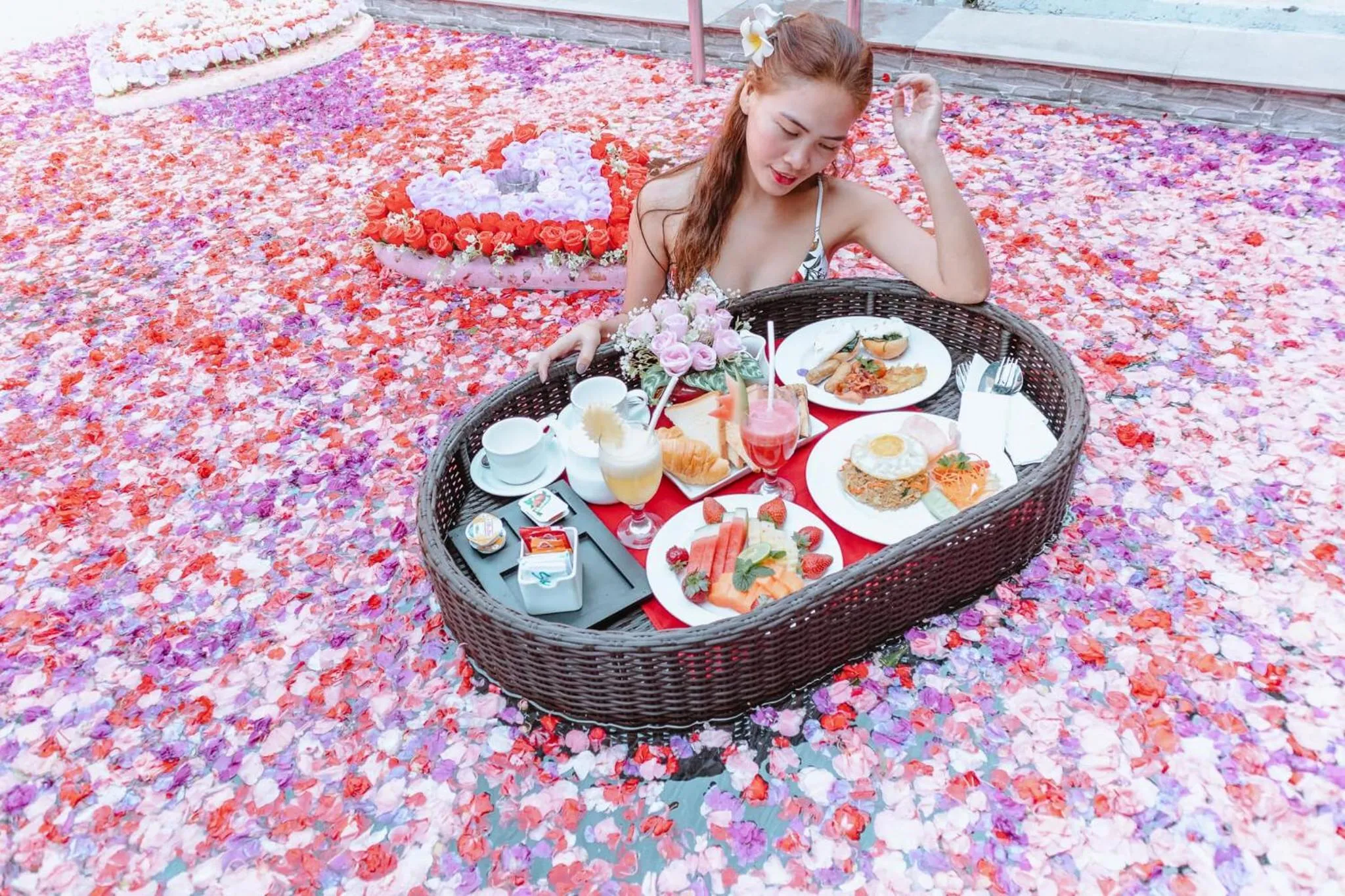 Breakfast in Private Pool Villas Kuta Bali