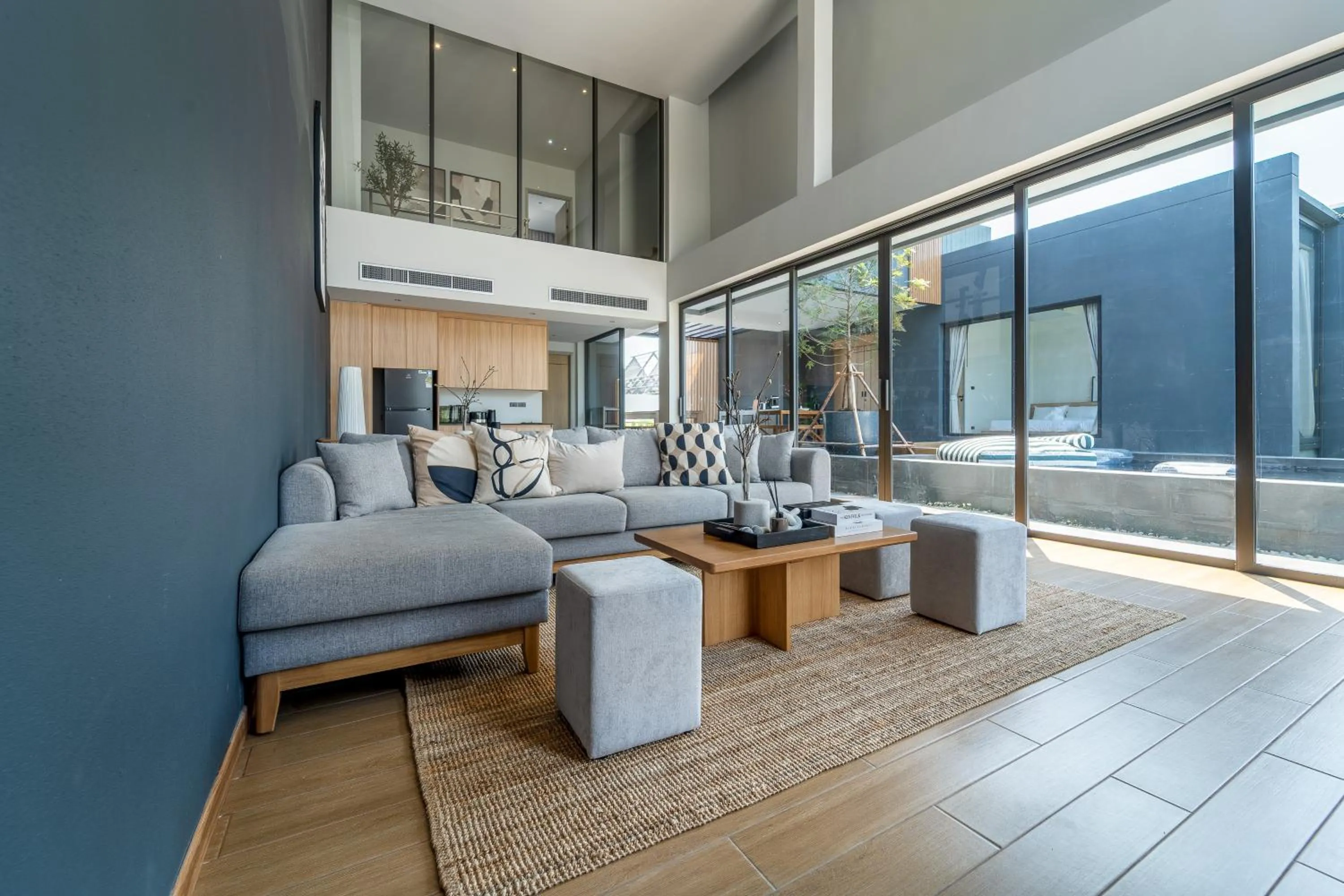 Living room in WABI SABI Onsen Villa Hua Hin