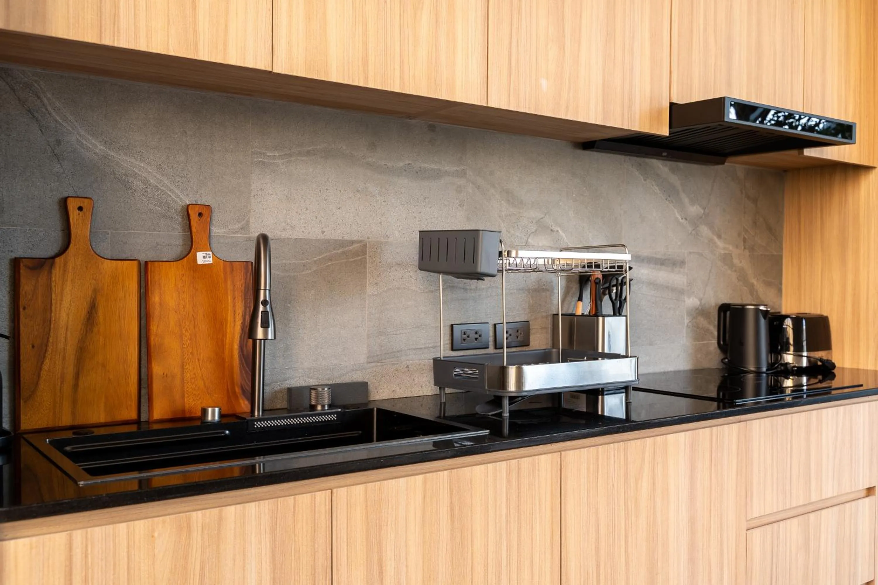 Kitchen or kitchenette in WABI SABI Onsen Villa Hua Hin