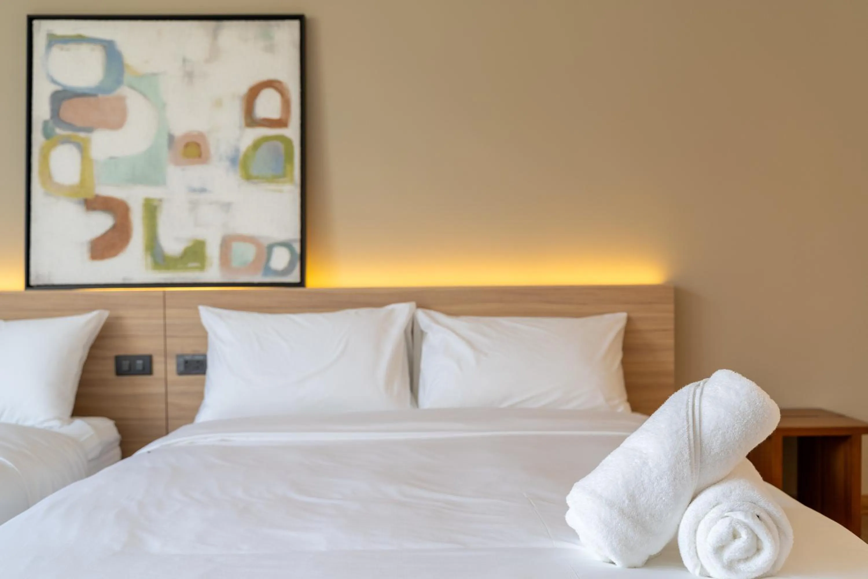 Bed in WABI SABI Onsen Villa Hua Hin