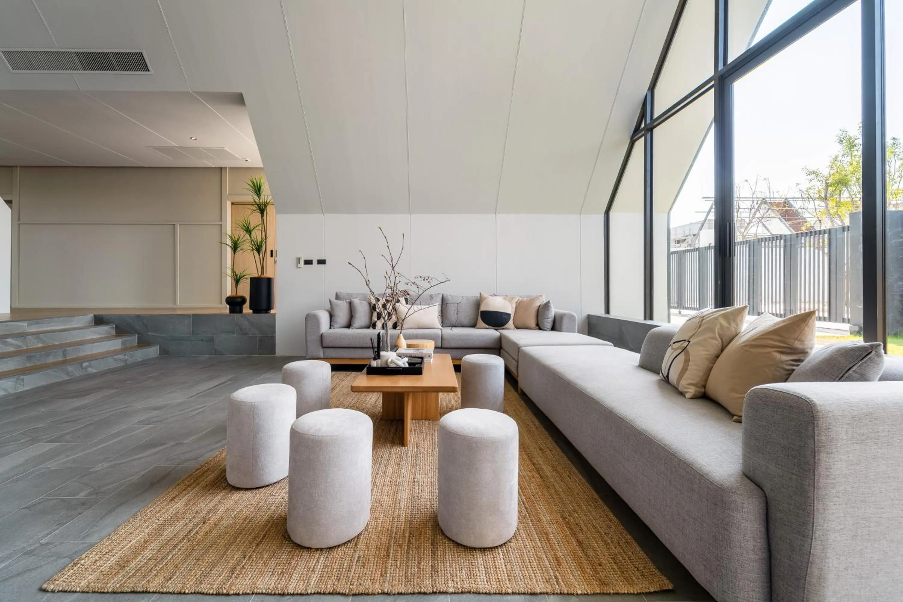 Living room in WABI SABI Onsen Villa Hua Hin