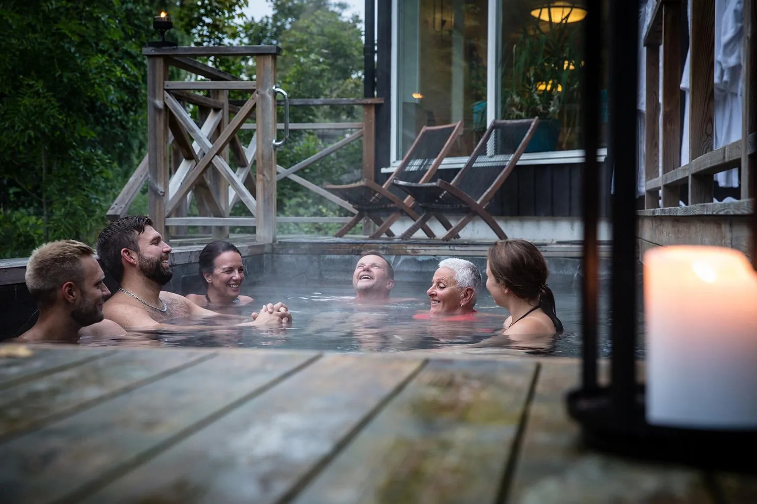 Hot Spring Bath in Färna Herrgård & Spa