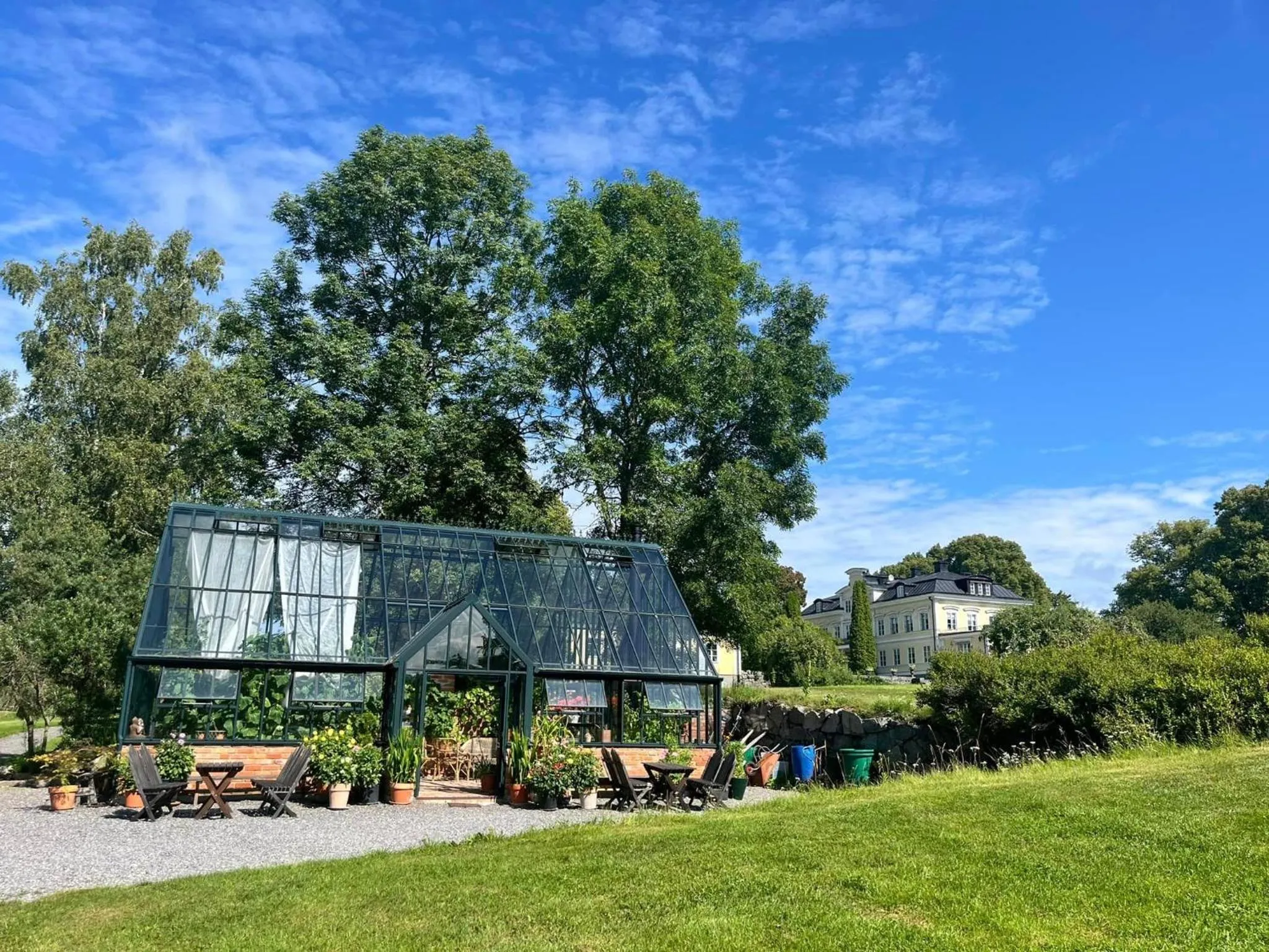 Garden view in Färna Herrgård & Spa