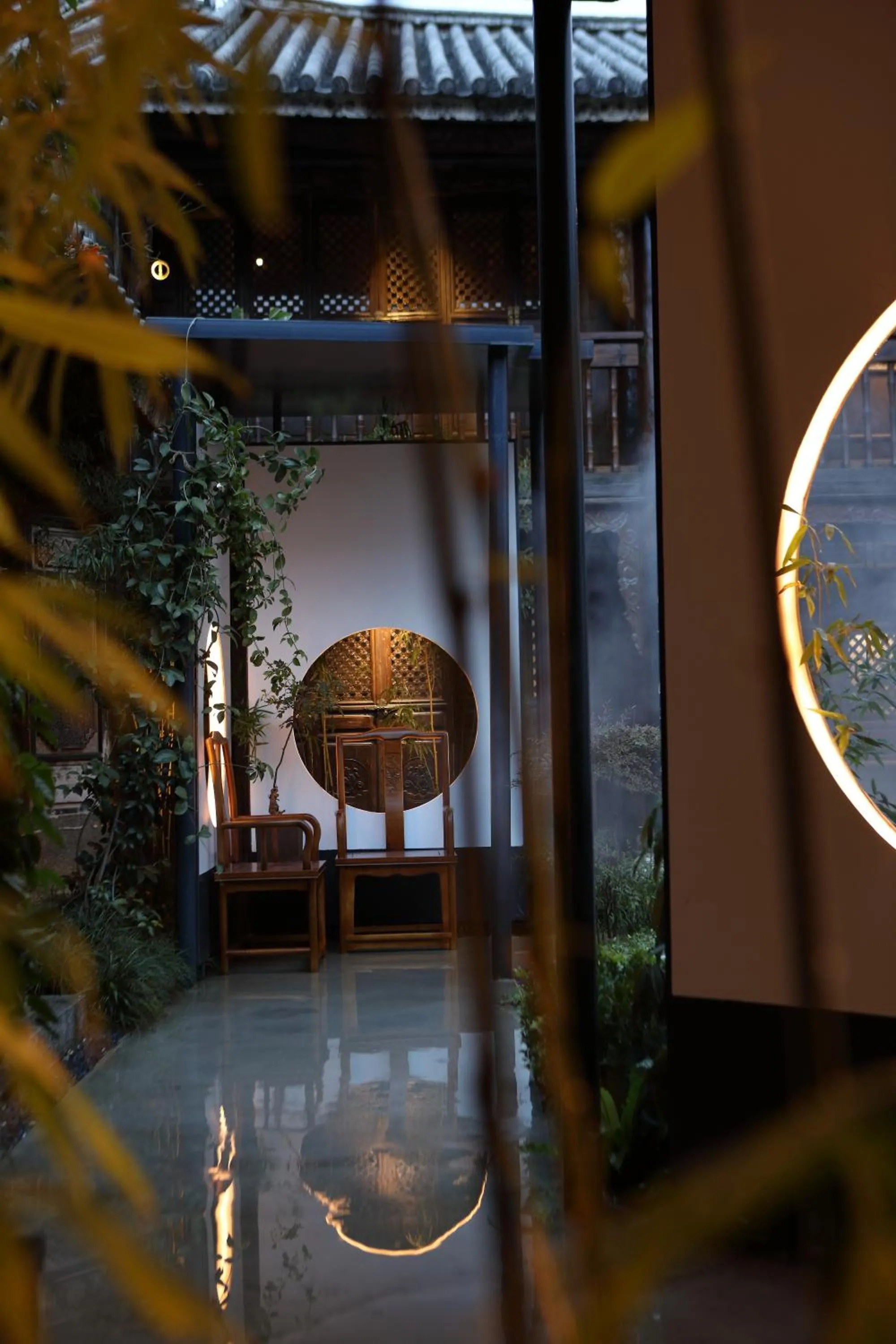 Garden in Tianxi Mansion in Dali Ancient City - A Century-Old Official Residence