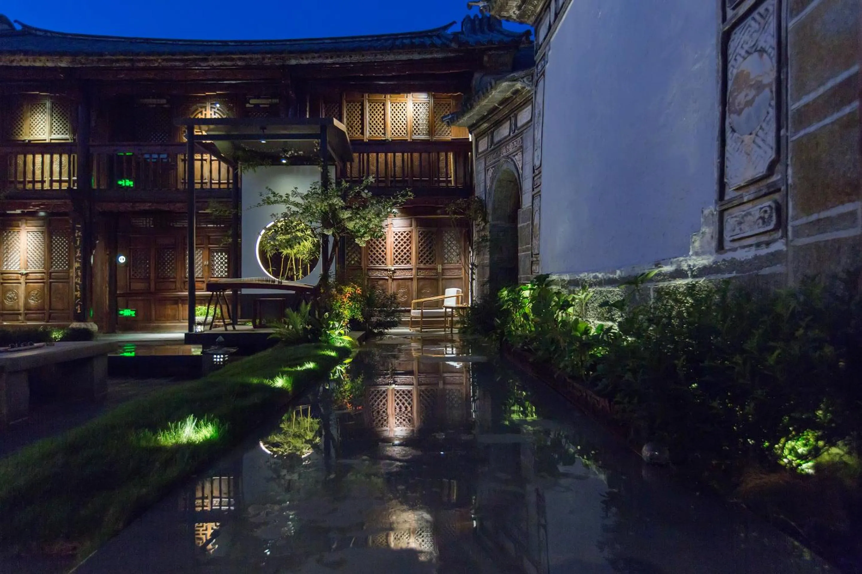Garden in Tianxi Mansion in Dali Ancient City - A Century-Old Official Residence