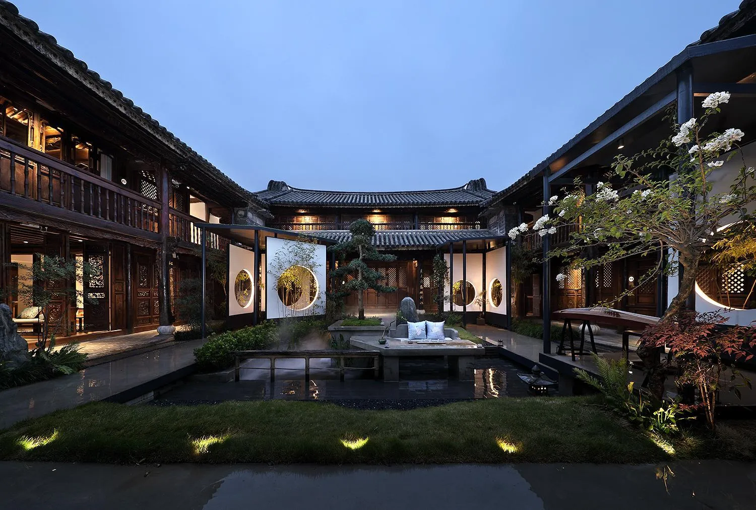 Garden in Tianxi Mansion in Dali Ancient City - A Century-Old Official Residence