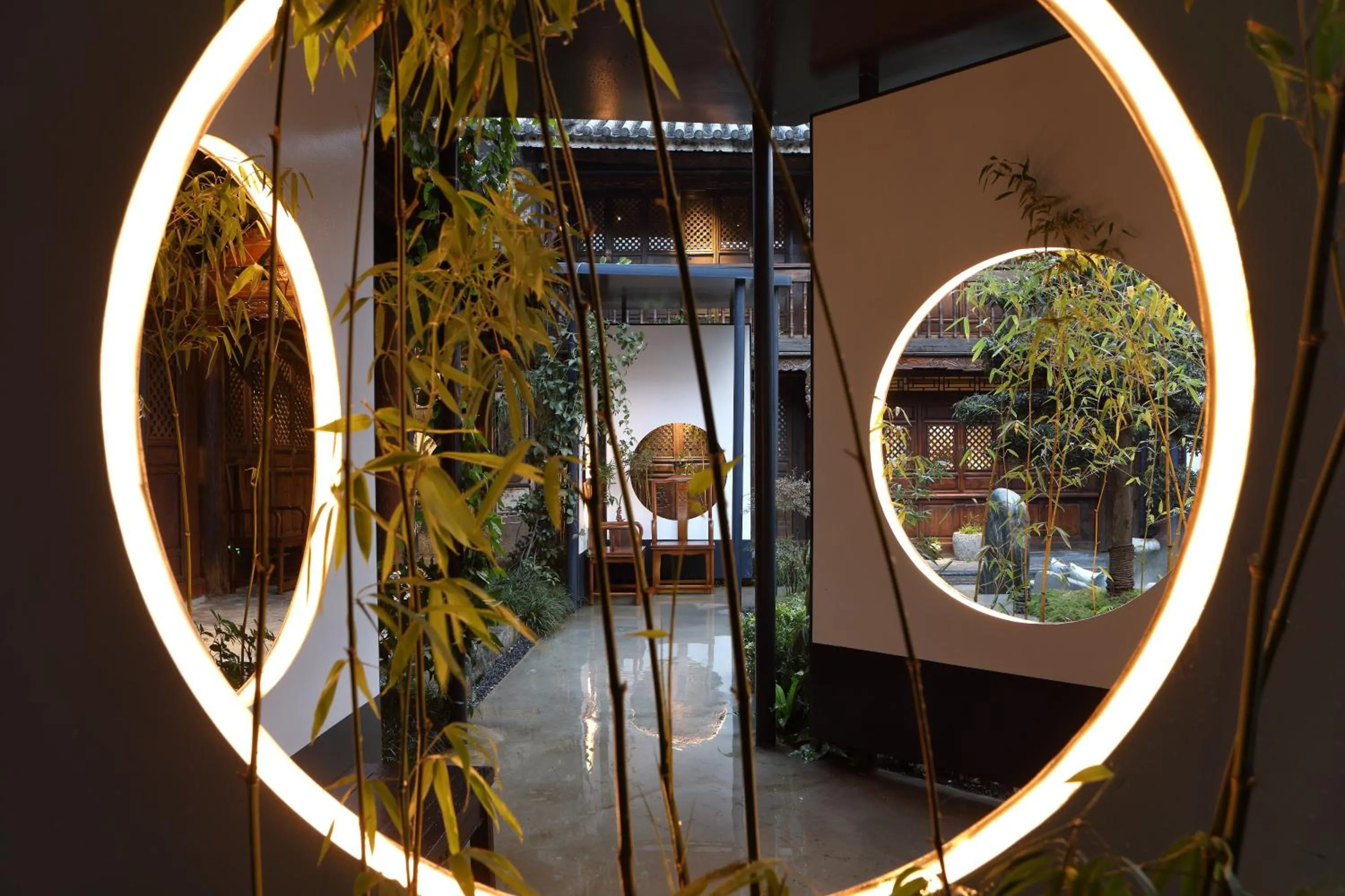 Garden in Tianxi Mansion in Dali Ancient City - A Century-Old Official Residence