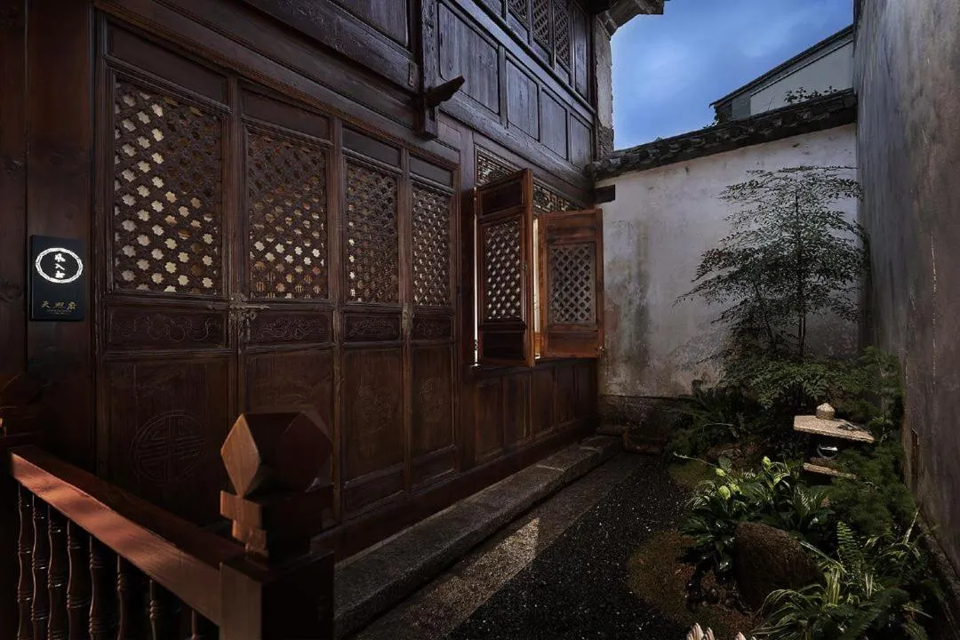 Garden view in Tianxi Mansion in Dali Ancient City - A Century-Old Official Residence