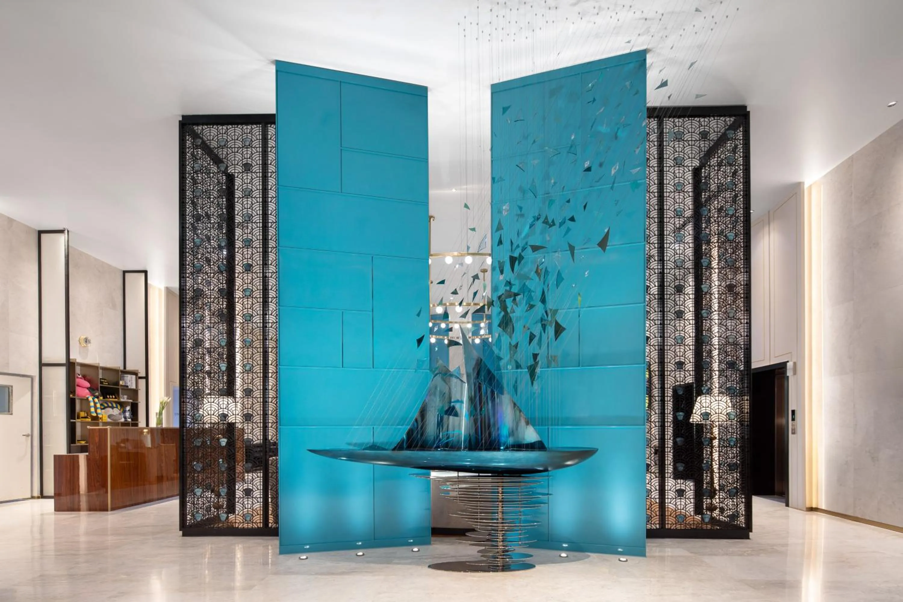 Lobby or reception in voco Lianyungang Star of HaizhouBay