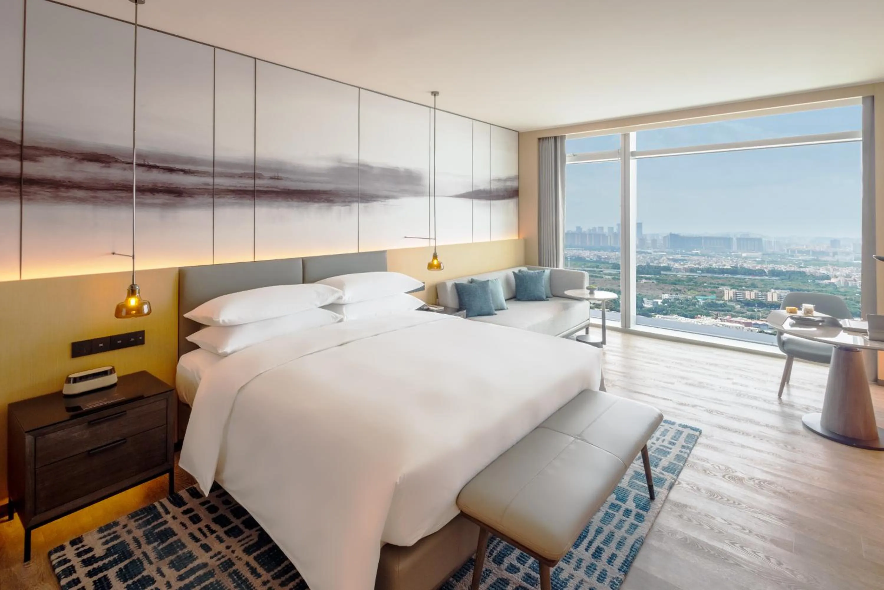 Bedroom, Bed in Courtyard by Marriott Guangzhou Pazhou