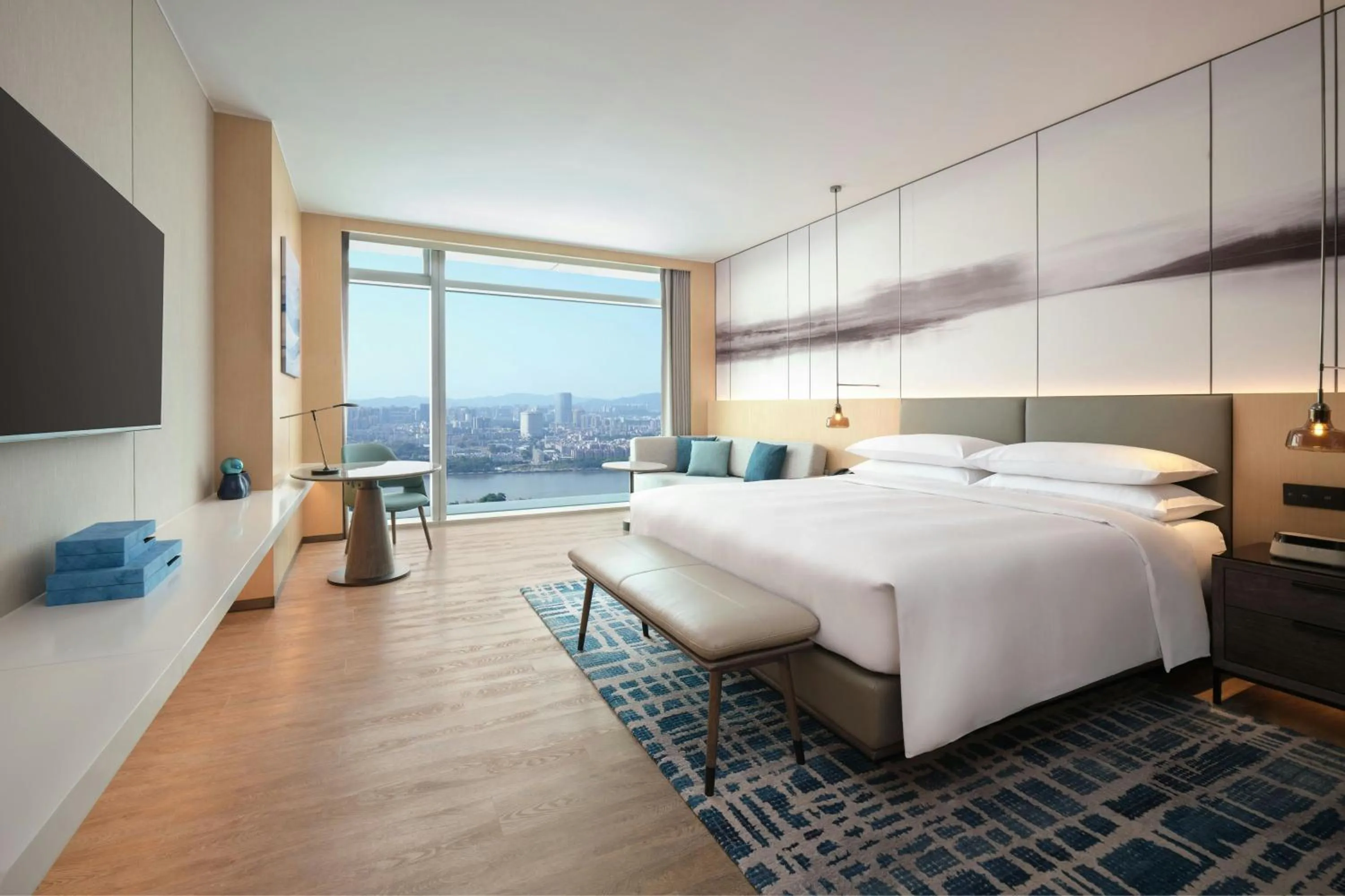 Photo of the whole room, Bed in Courtyard by Marriott Guangzhou Pazhou