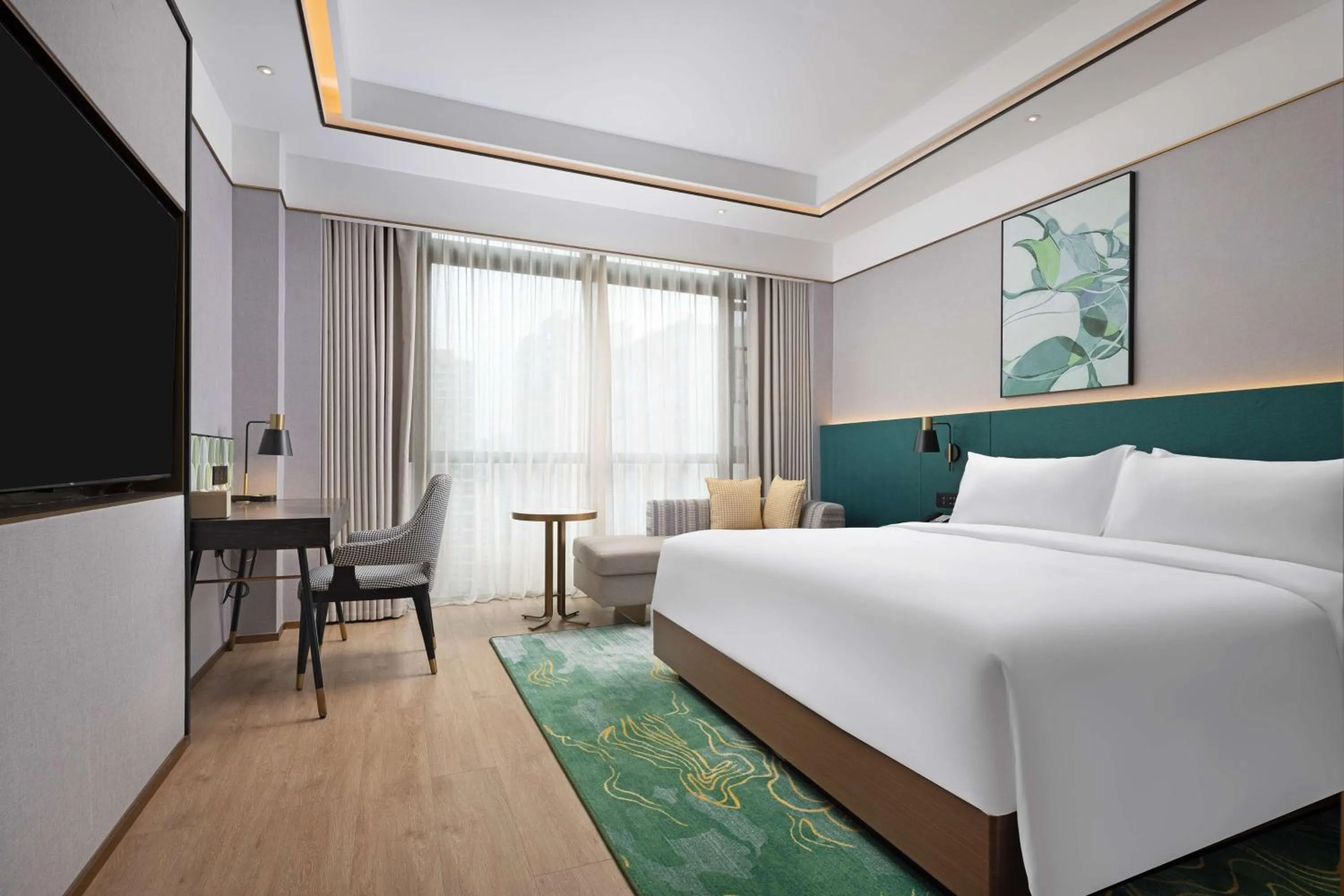 Bedroom, Bed in Hilton Garden Inn Leshan Shizhong