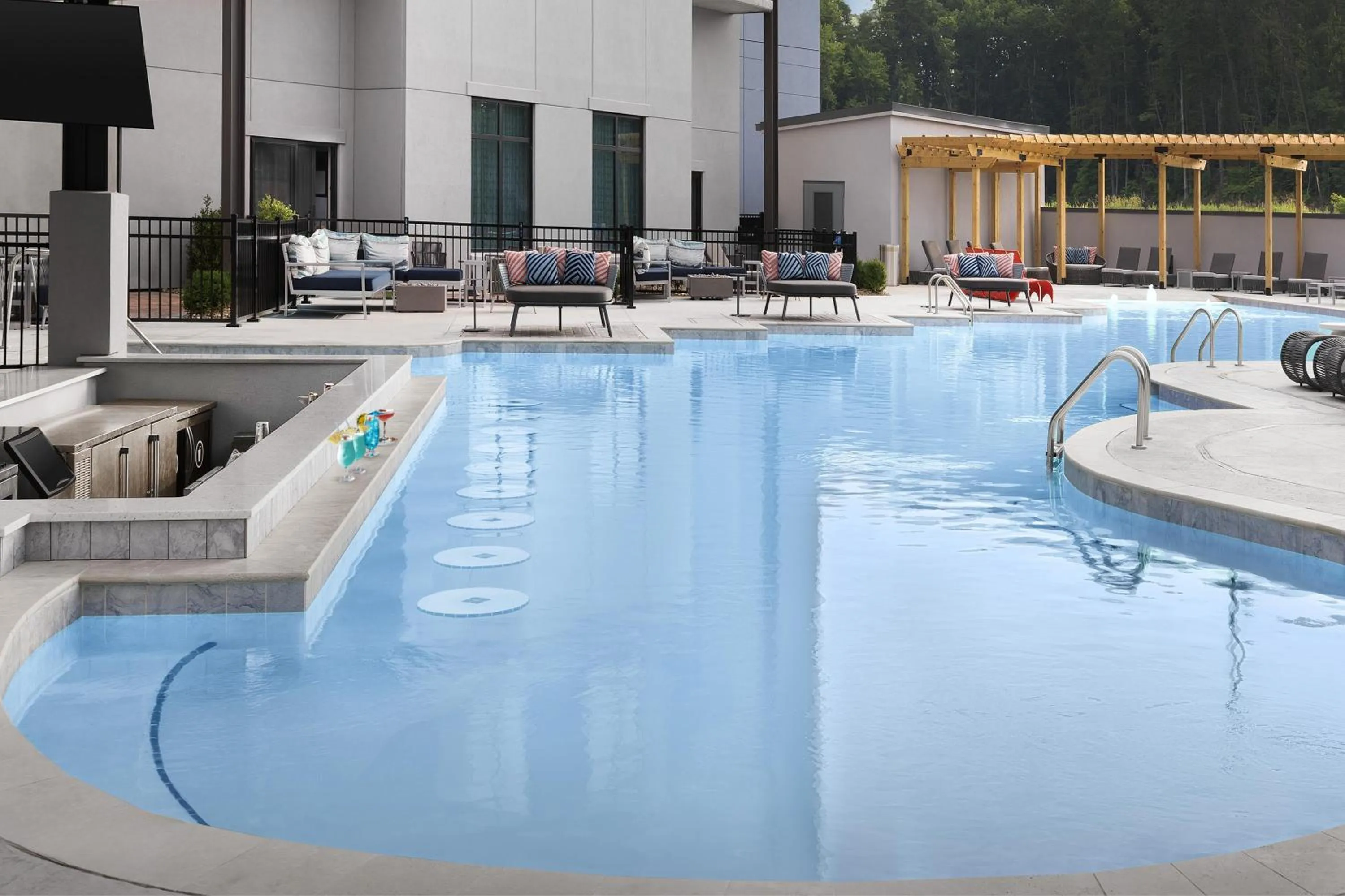 Pool view in Tempo By Hilton Pigeon Forge