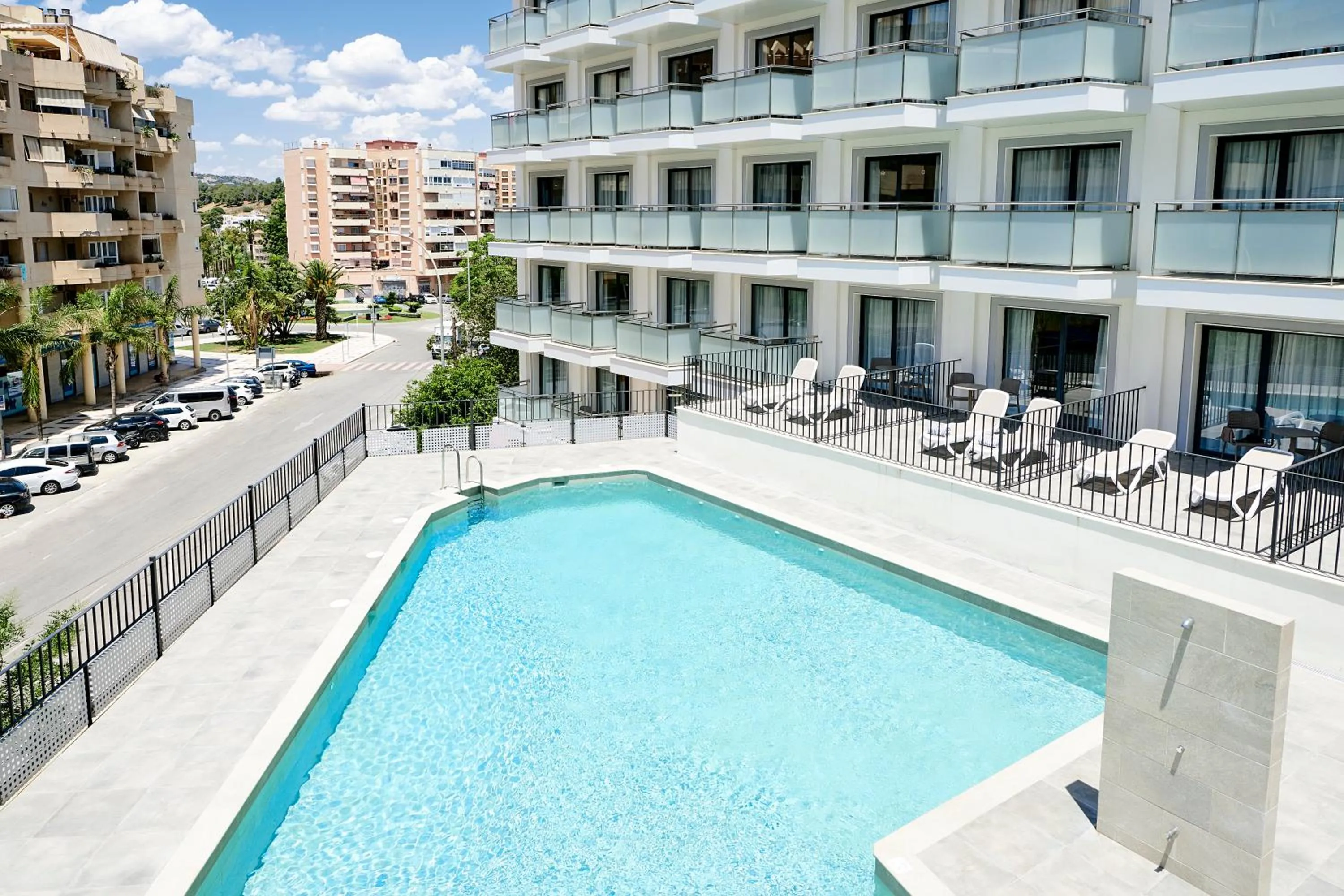 Swimming pool in tent Torremolinos