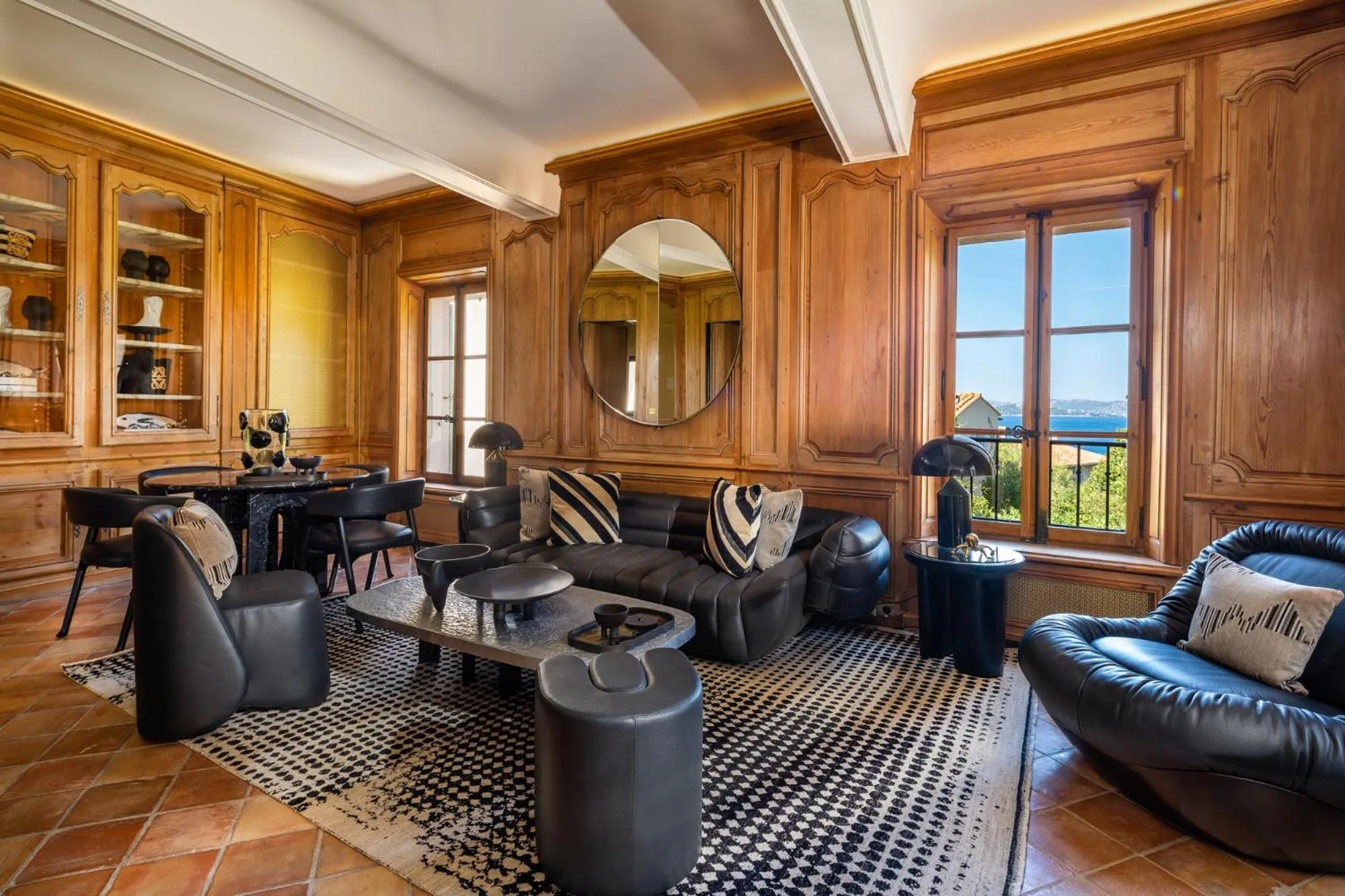 Living room in Le Yaca Saint-Tropez