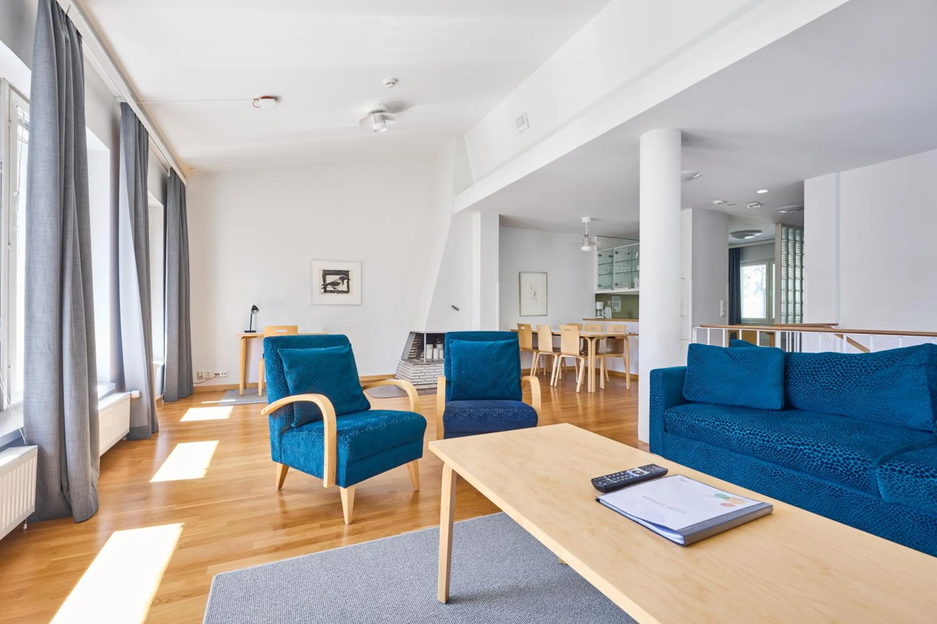 Living room in Töölö Towers