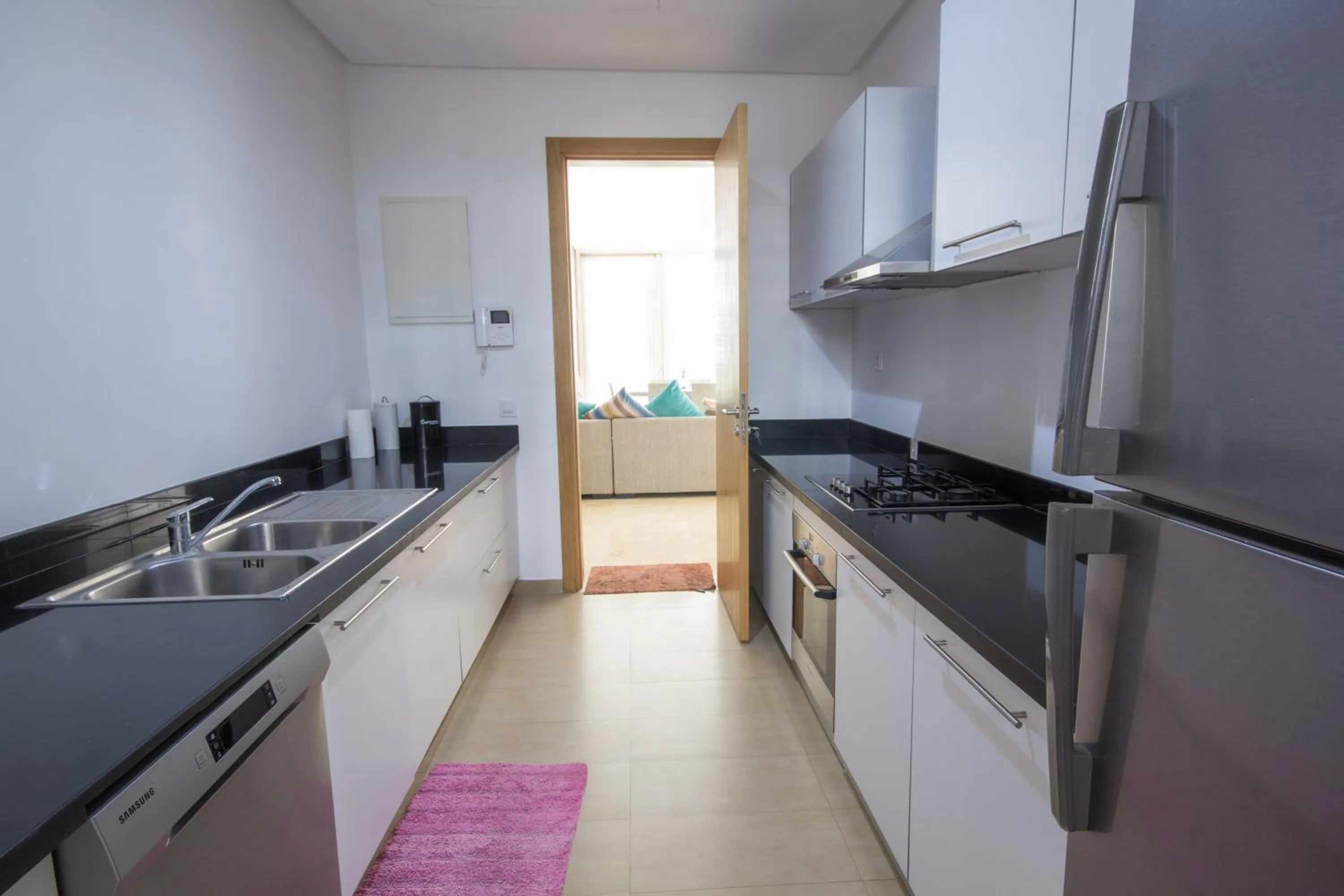 Kitchen or kitchenette in Marina Rabat Suites & Apartments