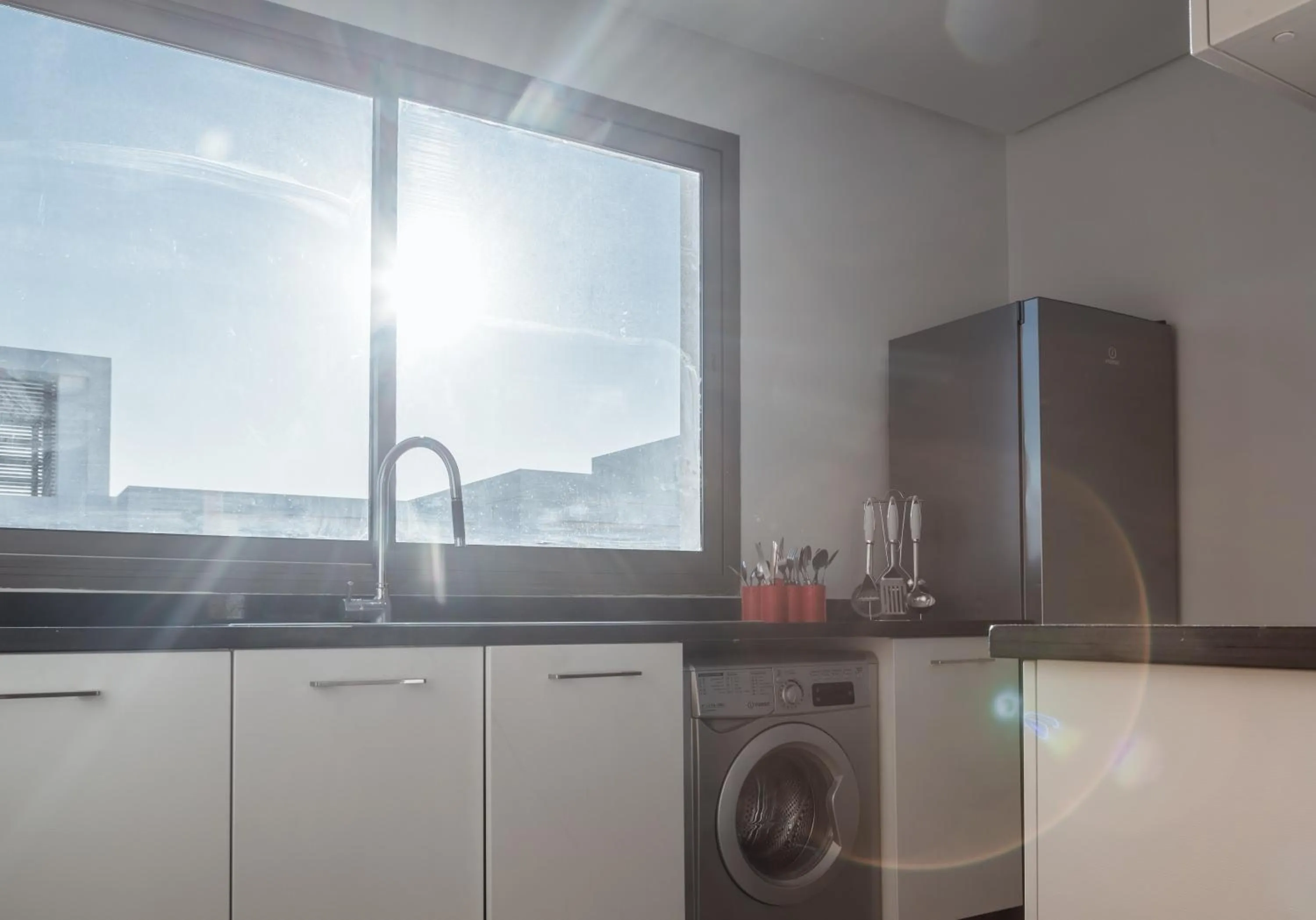 Kitchen or kitchenette in Marina Rabat Suites & Apartments