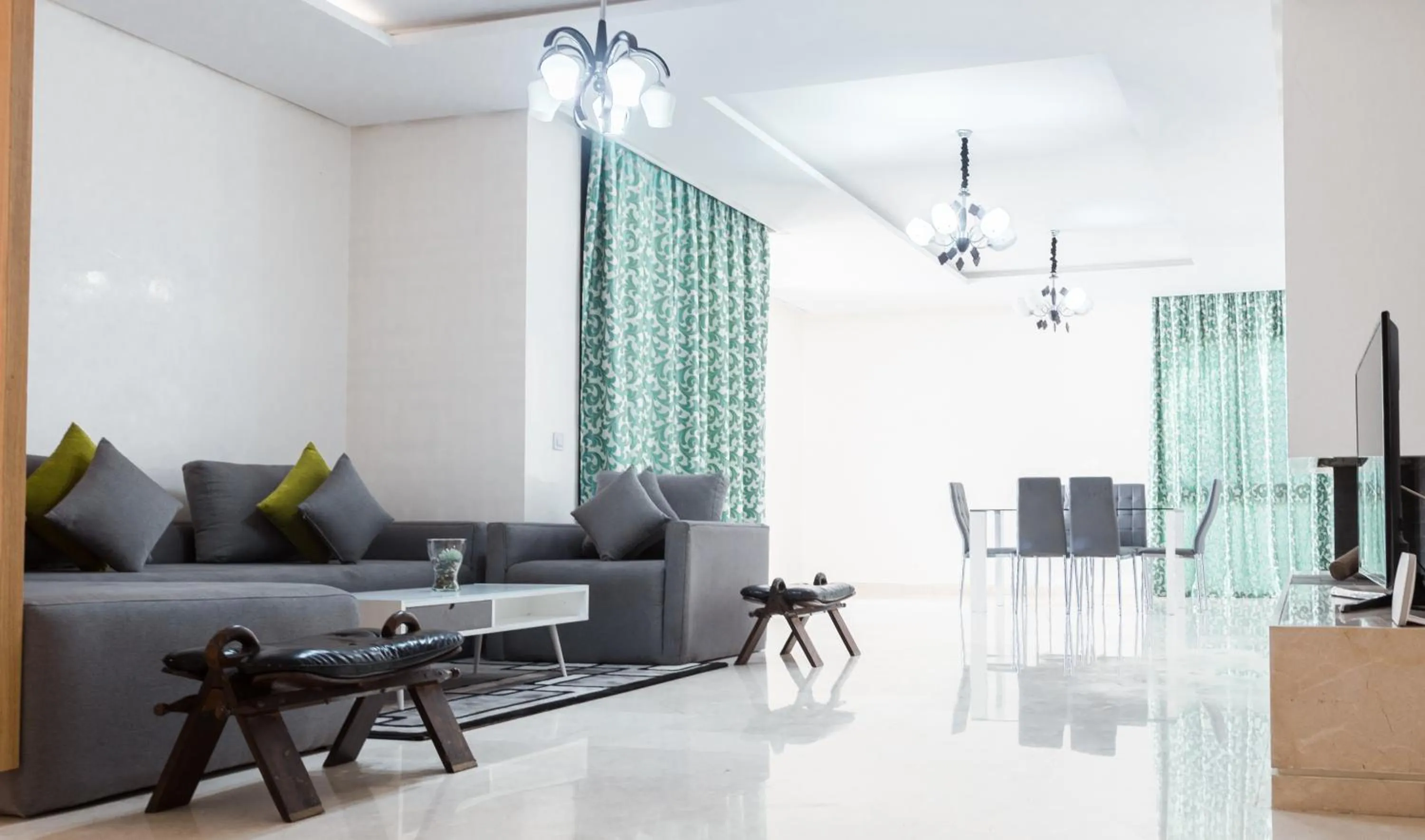 Living room in Marina Rabat Suites & Apartments