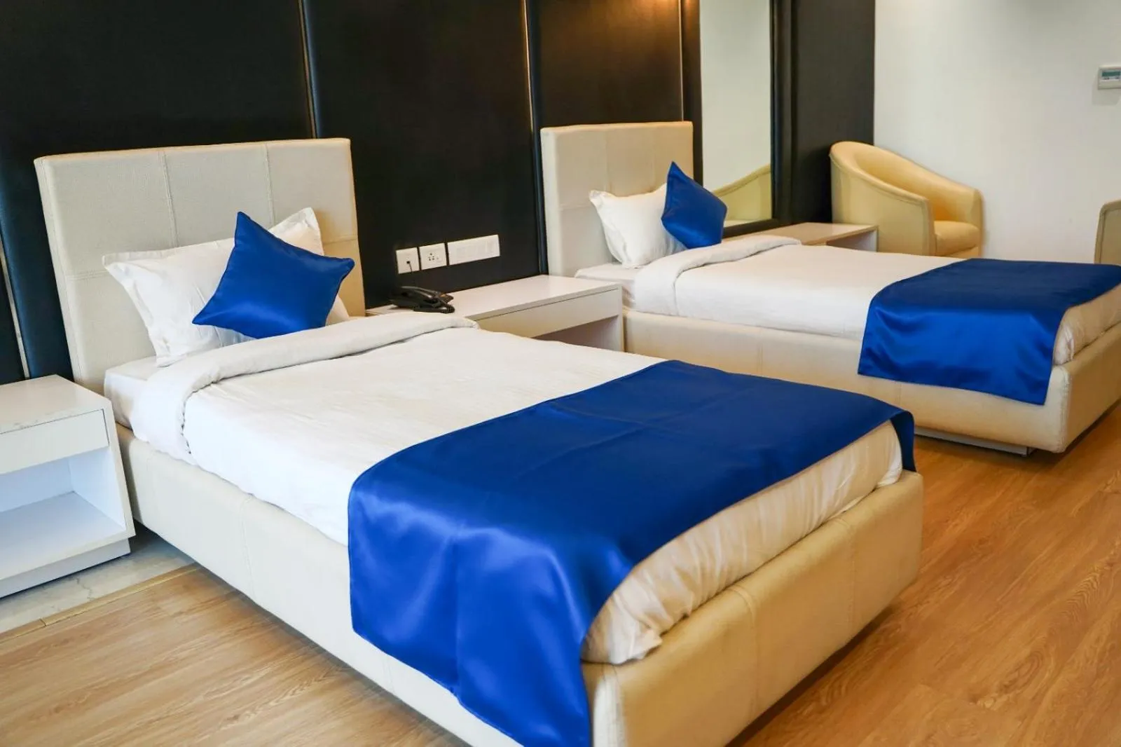 Bed in BNGV Grandeur Hotel & Banquets