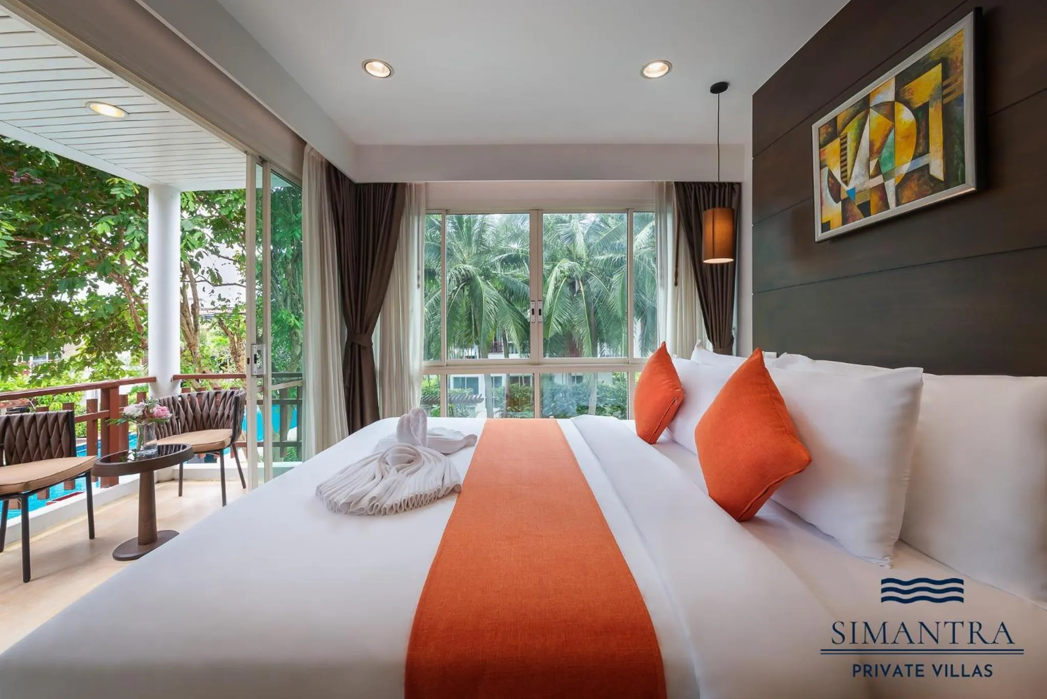 Bedroom, Bed in Simantra Private Villas