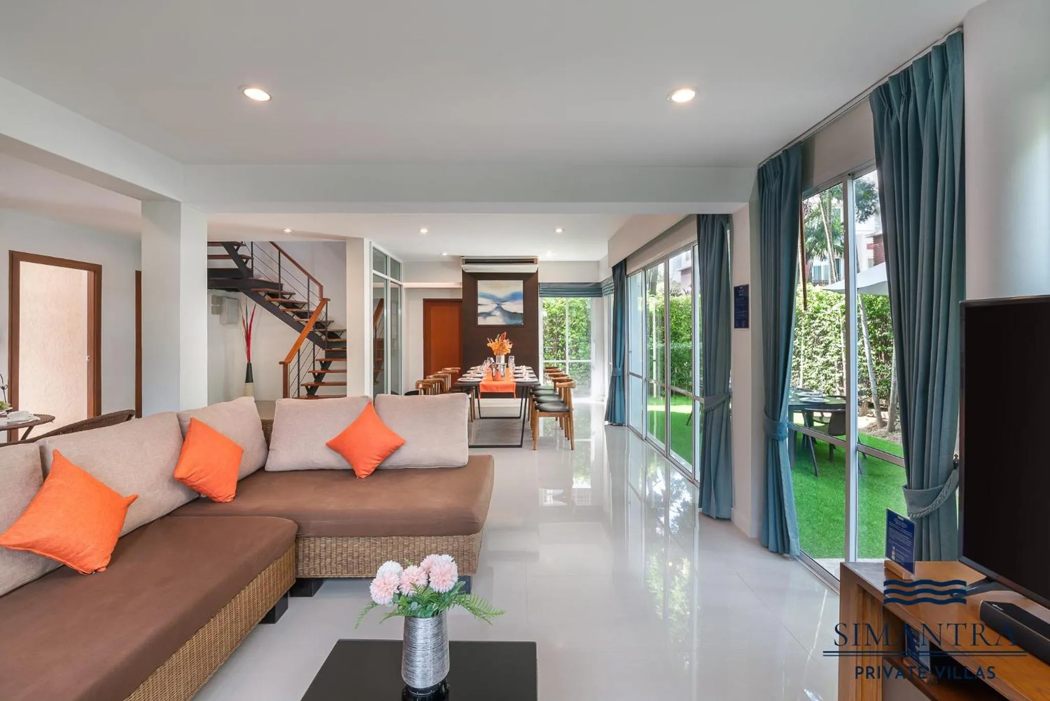 Living room in Simantra Private Villas