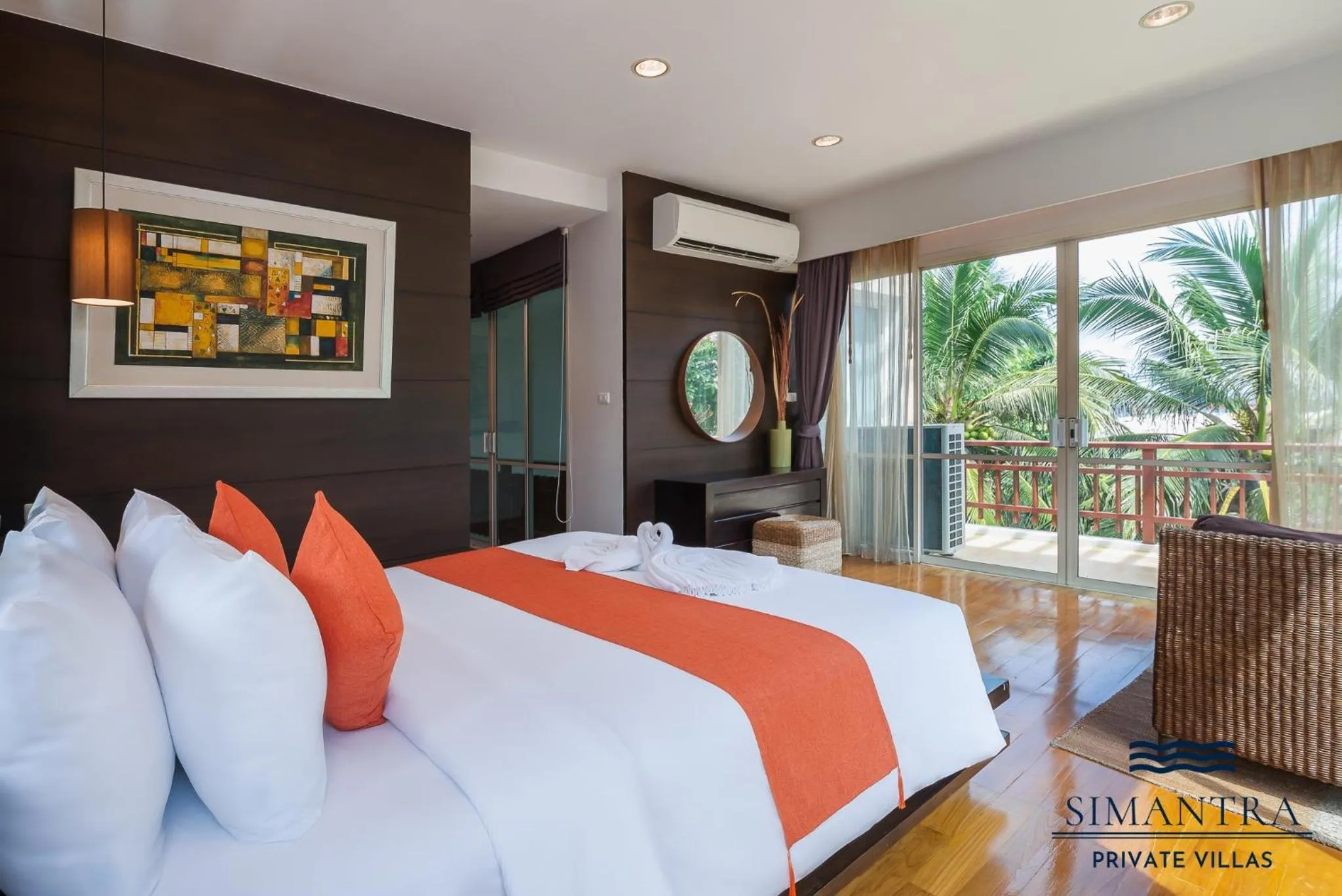 Bedroom, Bed in Simantra Private Villas