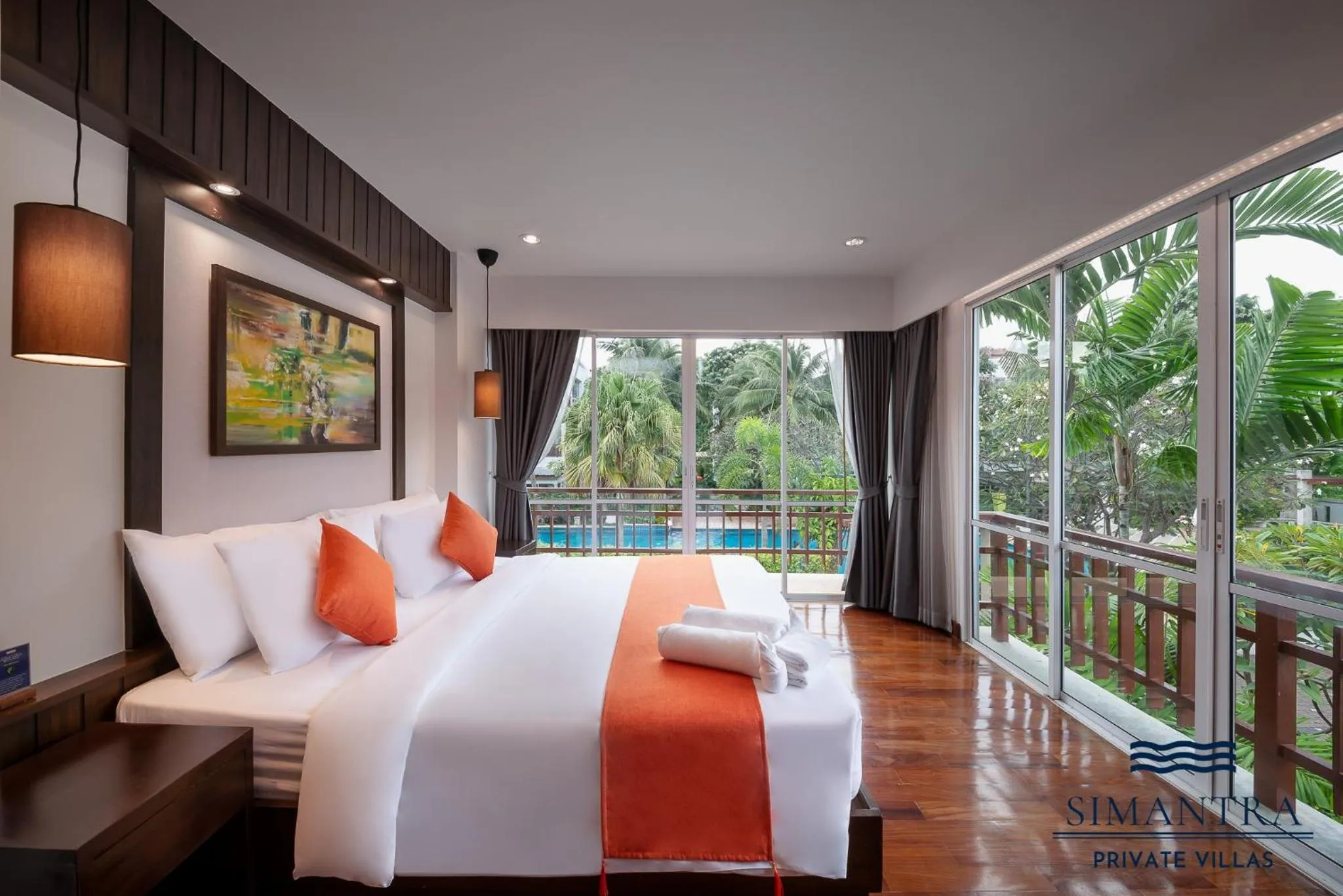 Bedroom, Bed in Simantra Private Villas