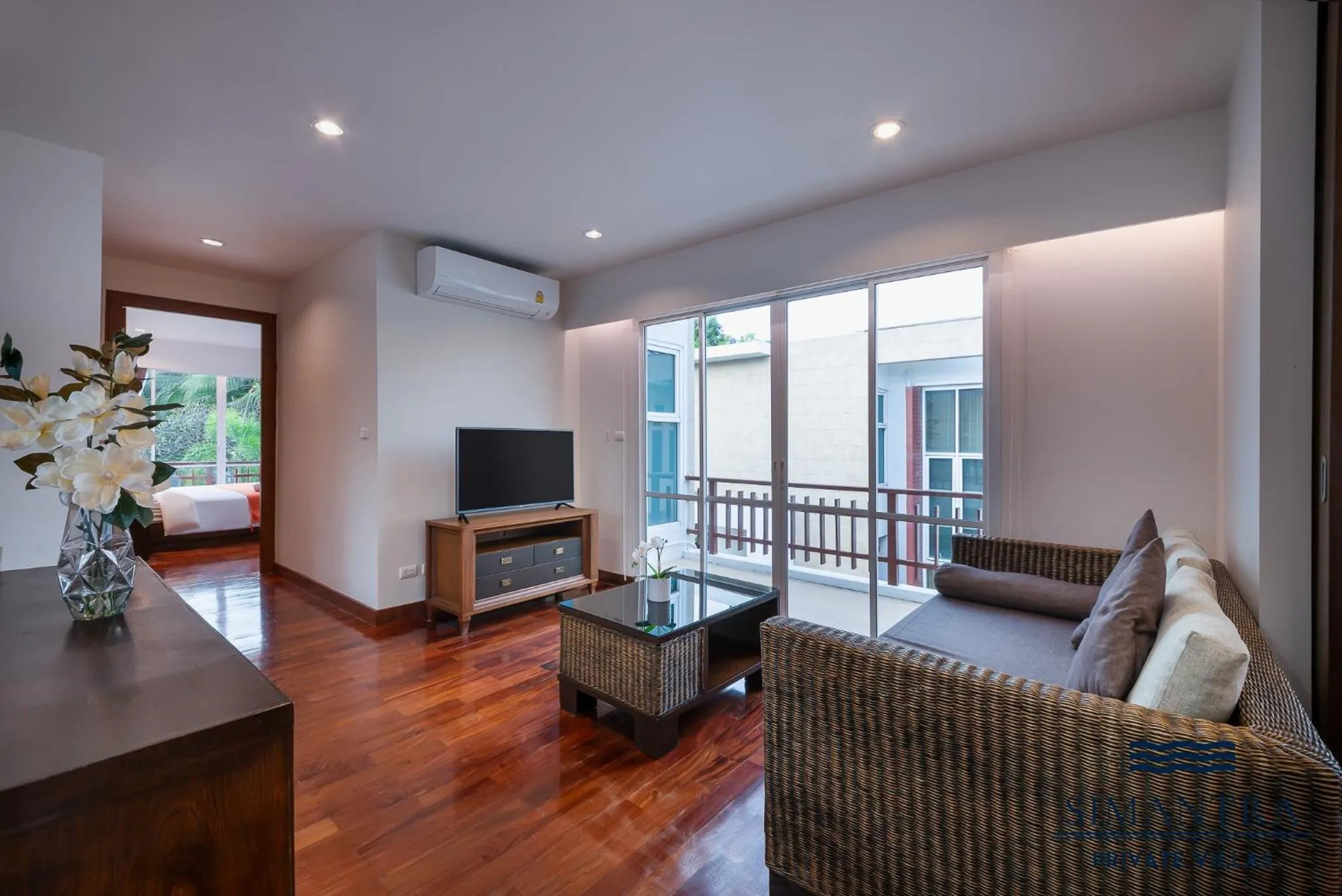 Living room in Simantra Private Villas