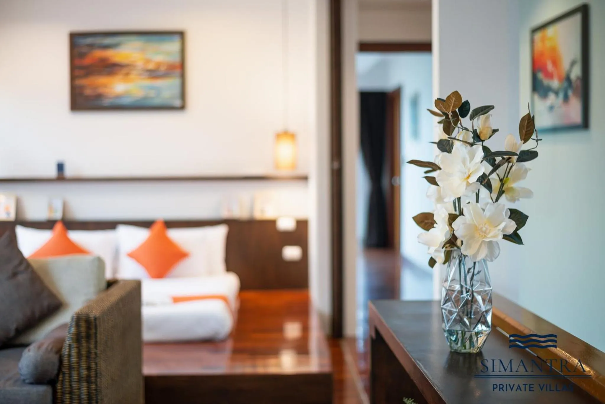 Living room in Simantra Private Villas