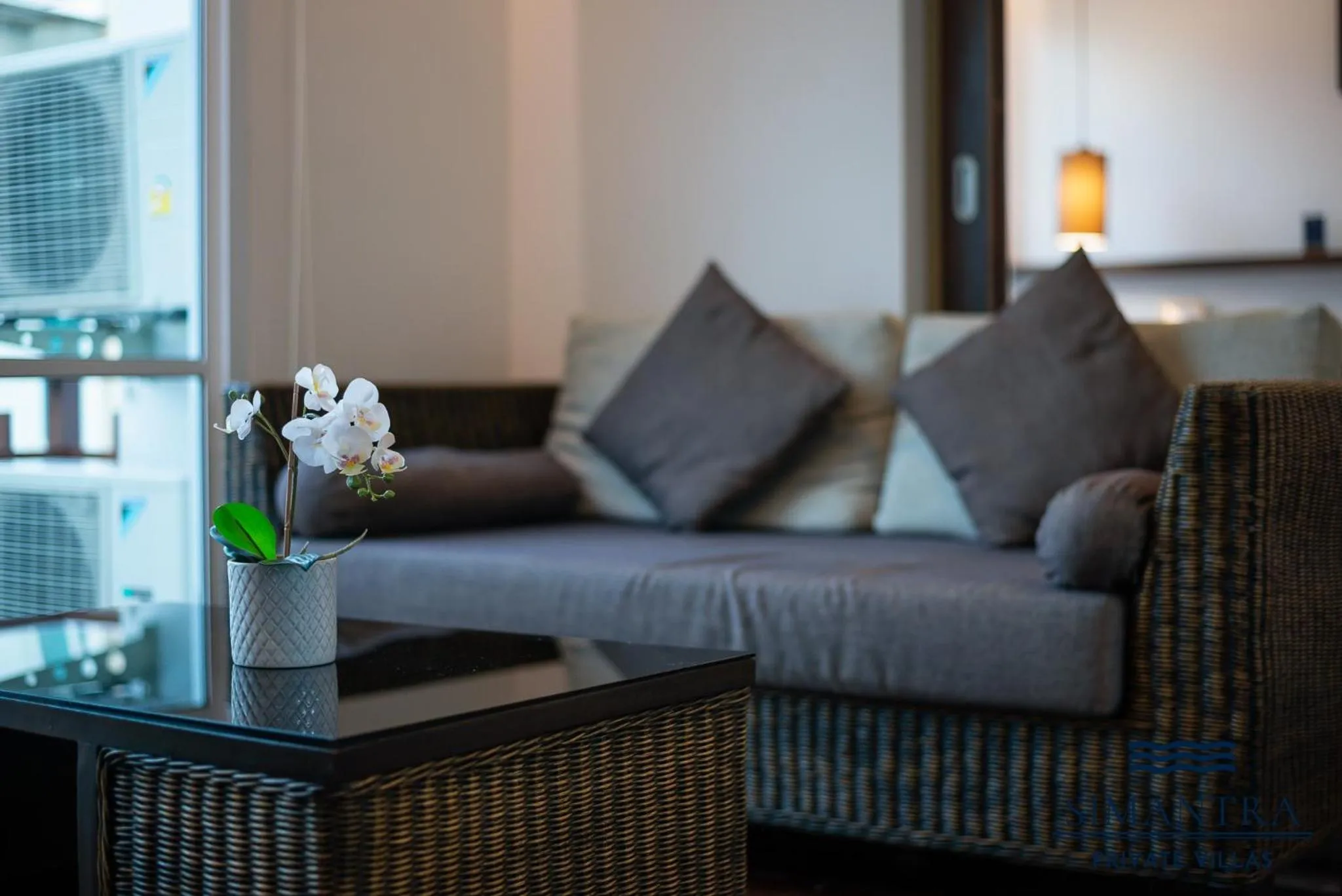 Living room in Simantra Private Villas