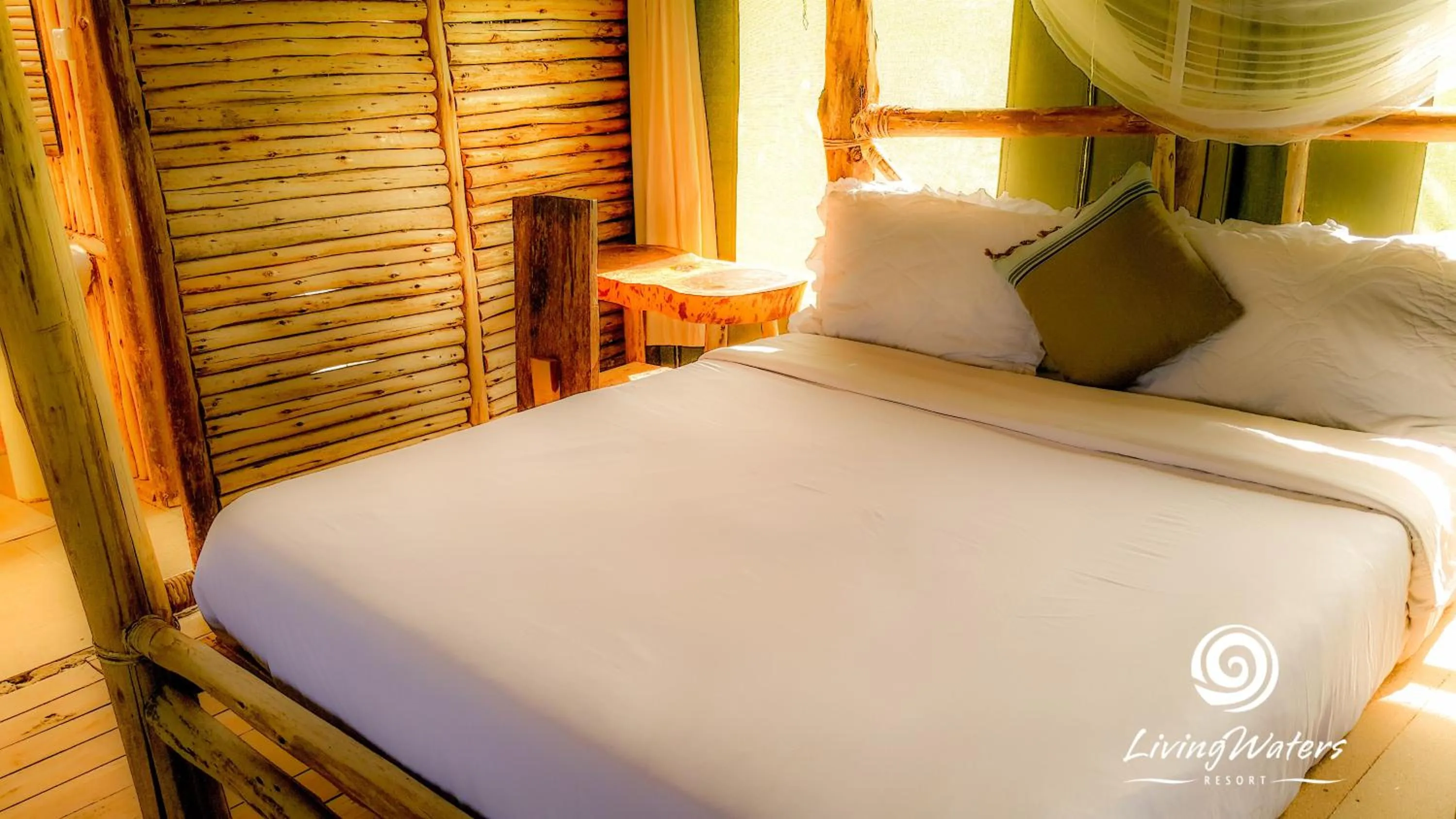 Bed in Living Waters Resort