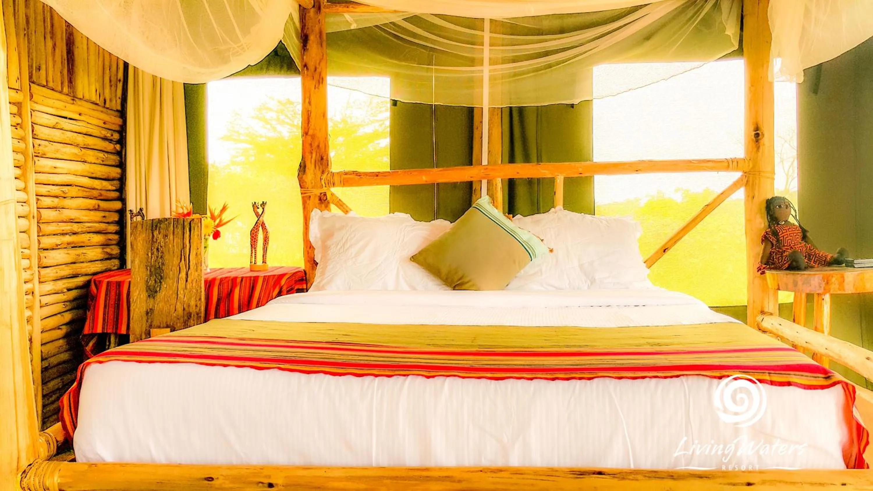 Bed in Living Waters Resort